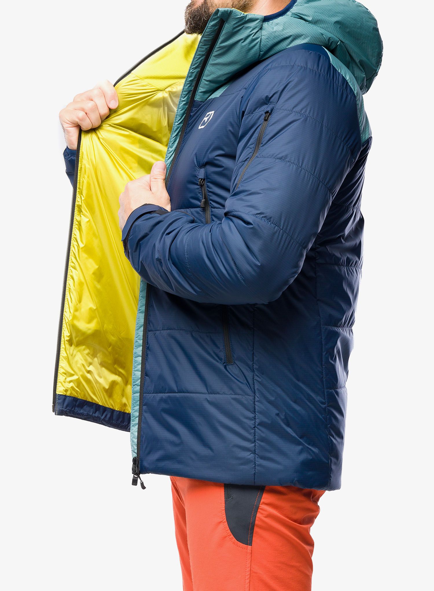 Bunda na lyže Ortovox Swisswool Zinal Jacket - deep ocean