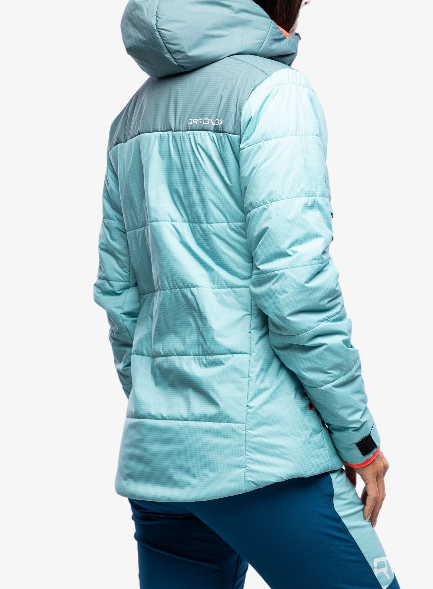 Dámská lyžařská bunda Ortovox Swisswool Zinal Jacket - ice waterfall