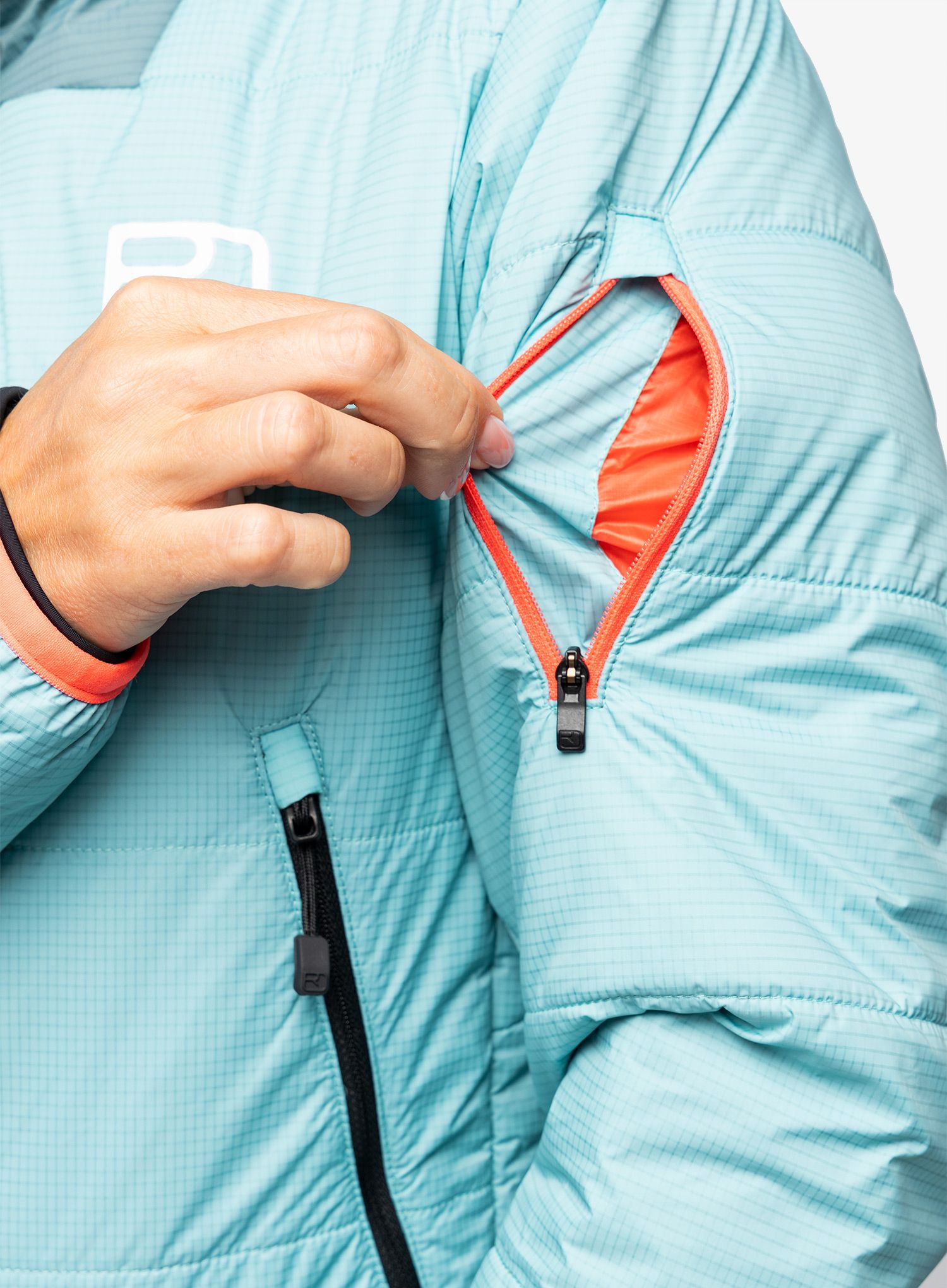 Dámská lyžařská bunda Ortovox Swisswool Zinal Jacket - ice waterfall