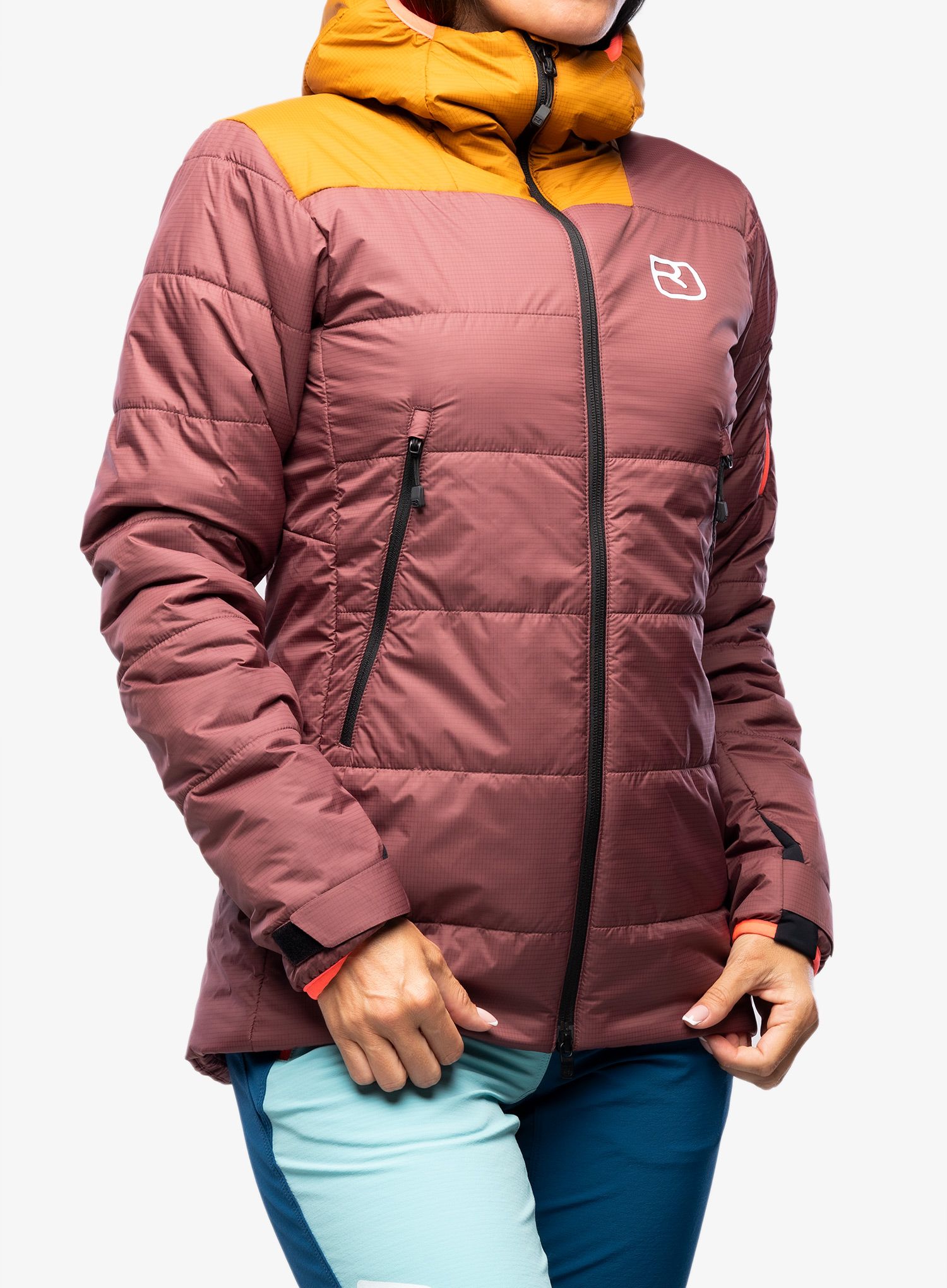 Dámská lyžařská bunda Ortovox Swisswool Zinal Jacket - mountain rose