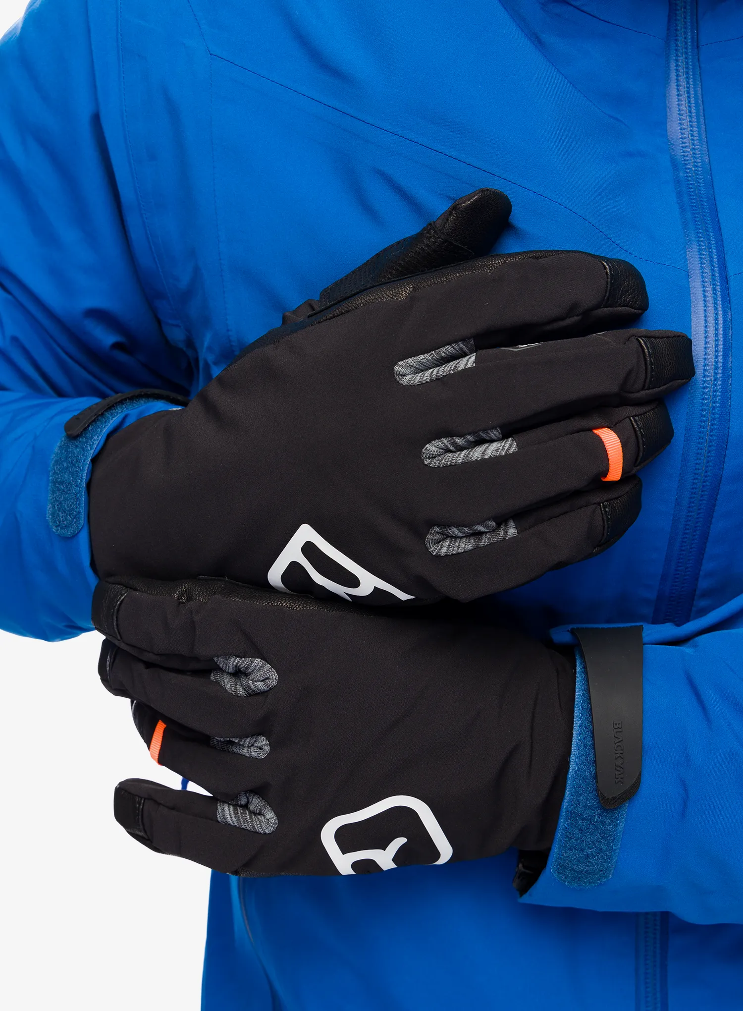 Nepromokavé rukavice Ortovox Tour Glove - black raven