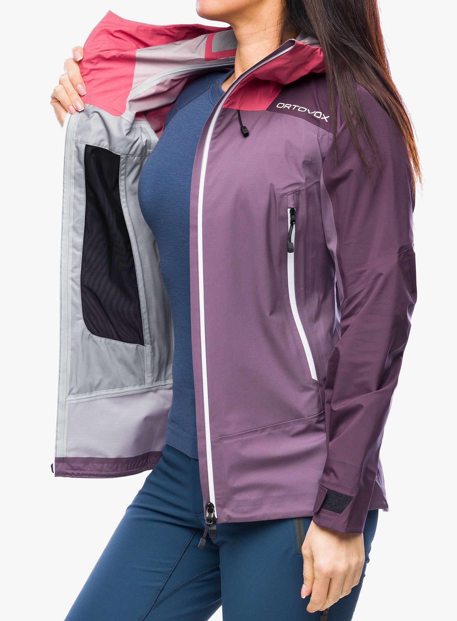 Dámská bunda na hory Ortovox Westalpen 3L Light Jacket - wild berry