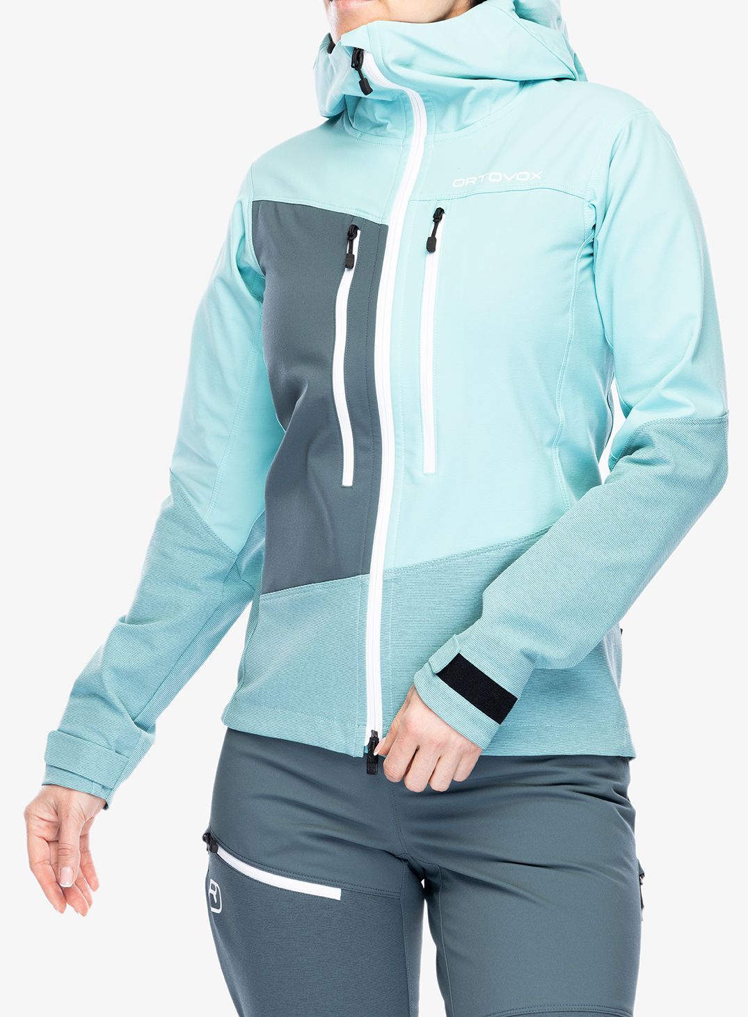 Dámská bunda Ortovox Westalpen Softshell Jacket - ice waterfall/ice