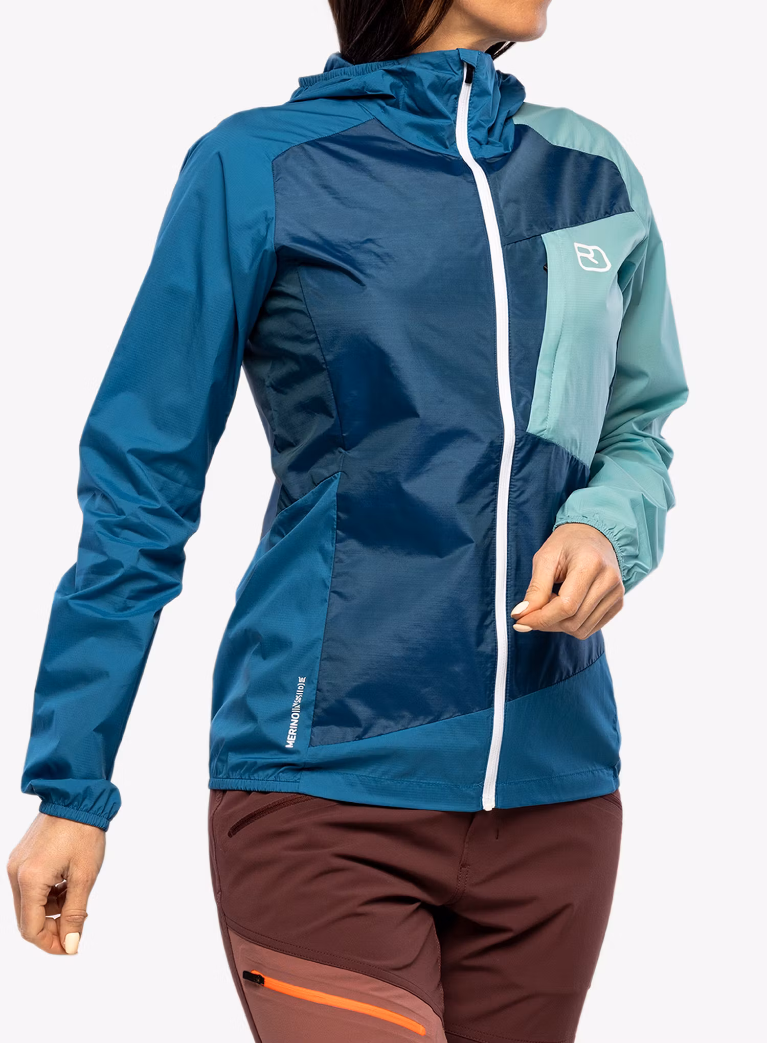 Větrovka dámská Ortovox Windbreaker Jacket - petrol blue