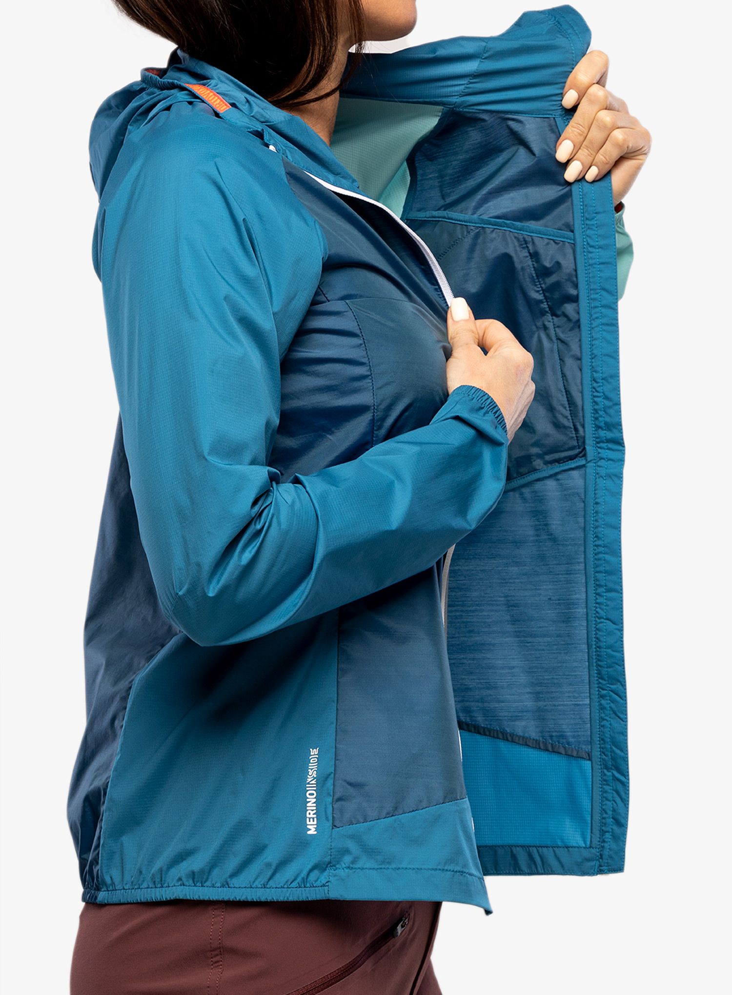 Větrovka dámská Ortovox Windbreaker Jacket - petrol blue