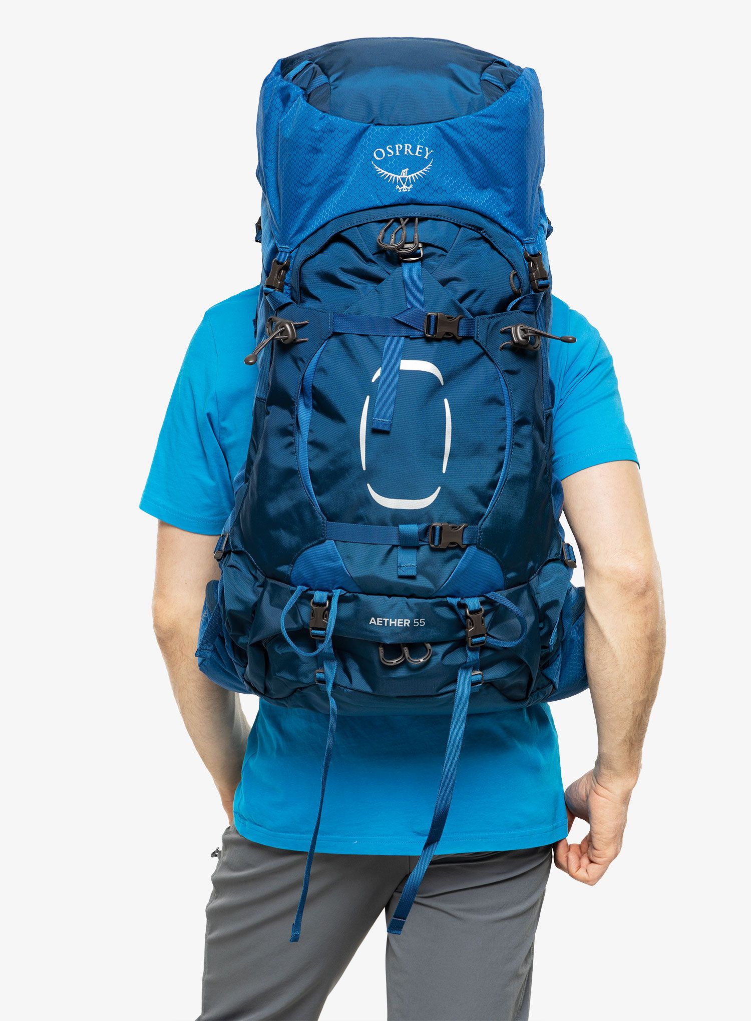 Trekový batoh Osprey Aether 55 - deep water blue