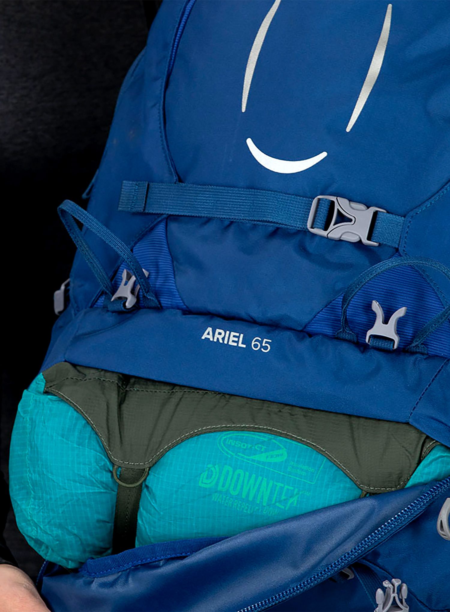 Dámský trekový batoh Osprey Ariel 65 - ceramic blue