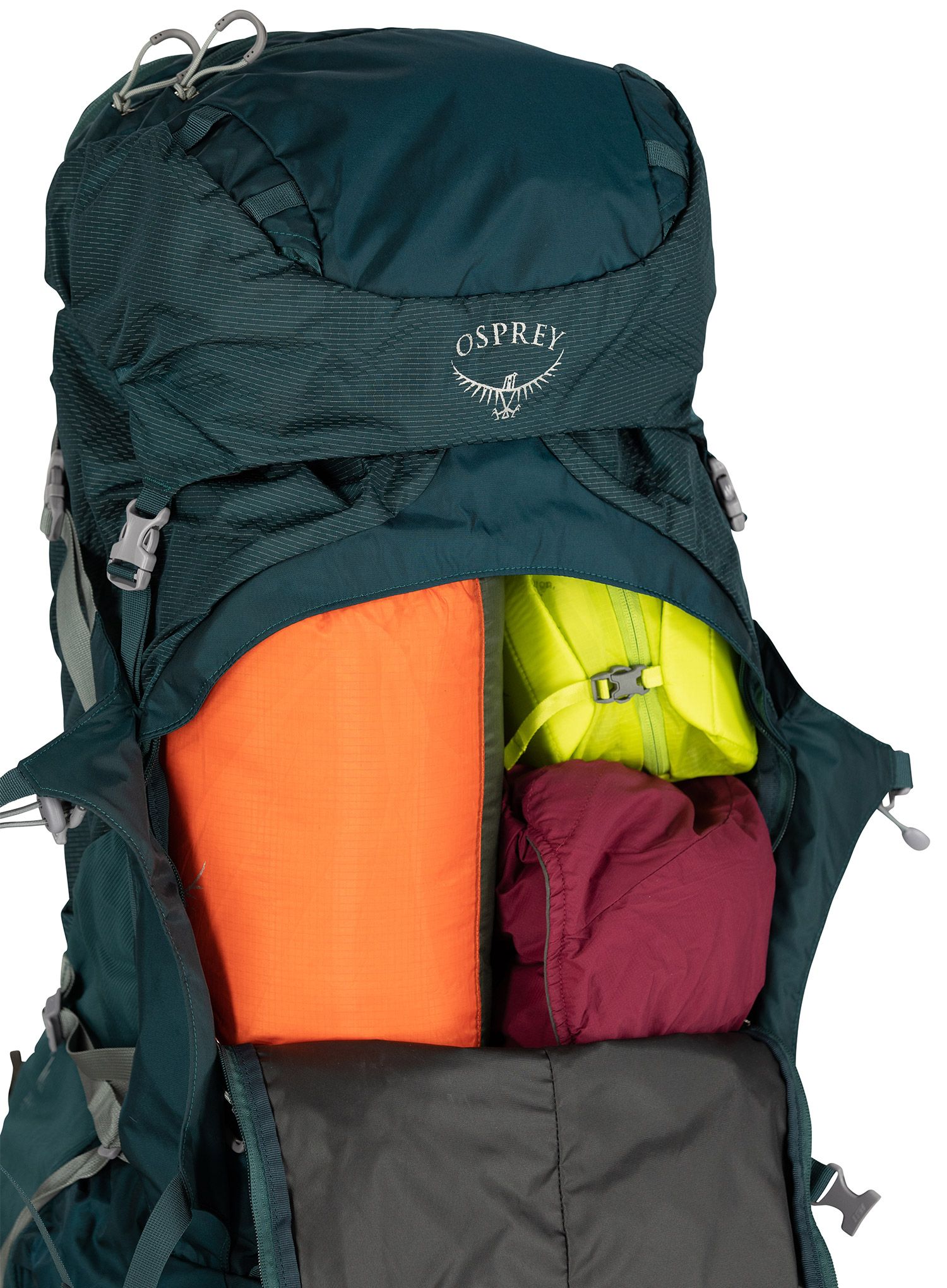 Dámský trekový batoh Osprey Ariel Plus 70 - night jungle blue
