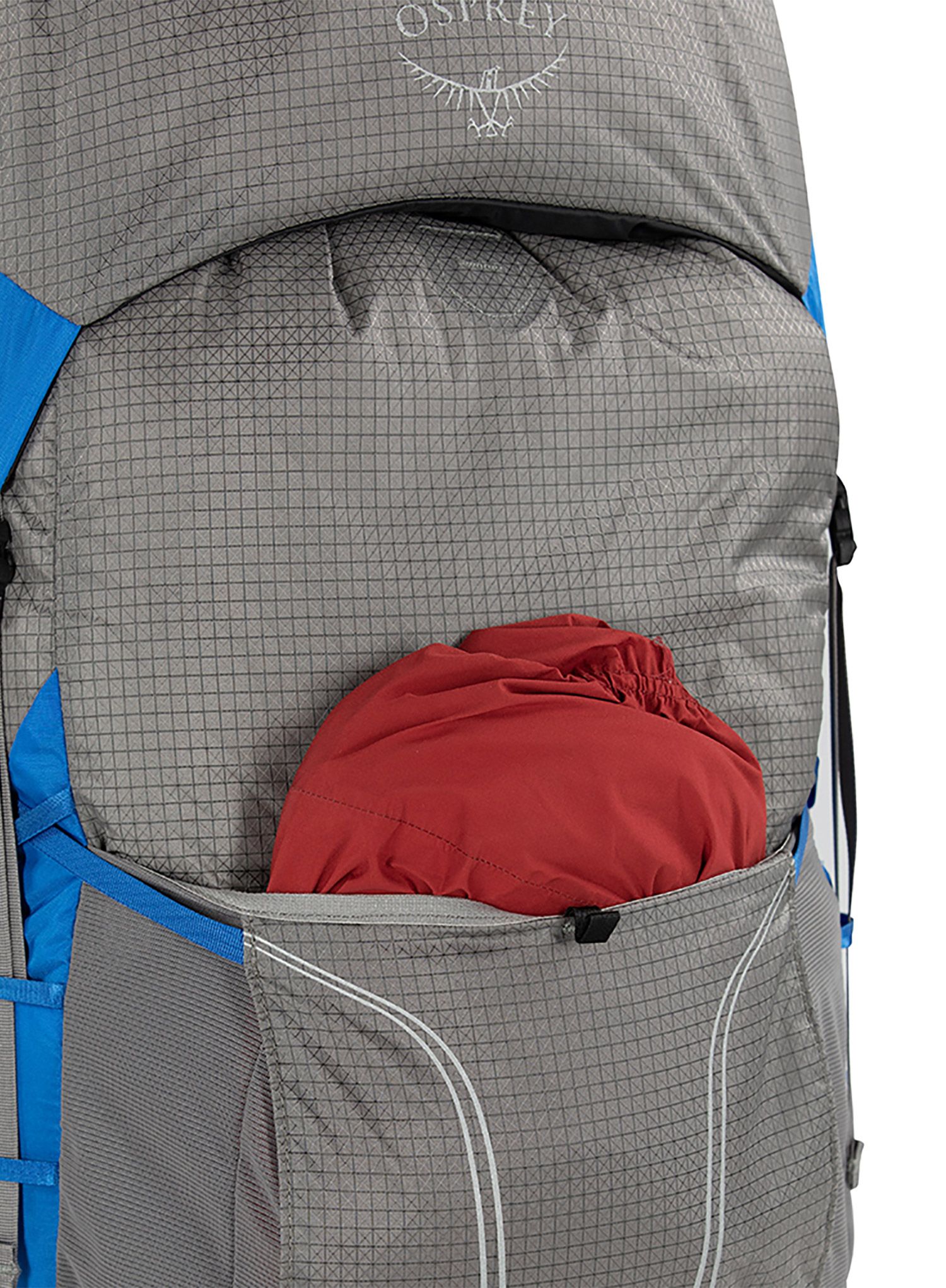 Trekový batoh Osprey Exos Pro 55 - dale grey/agam blue