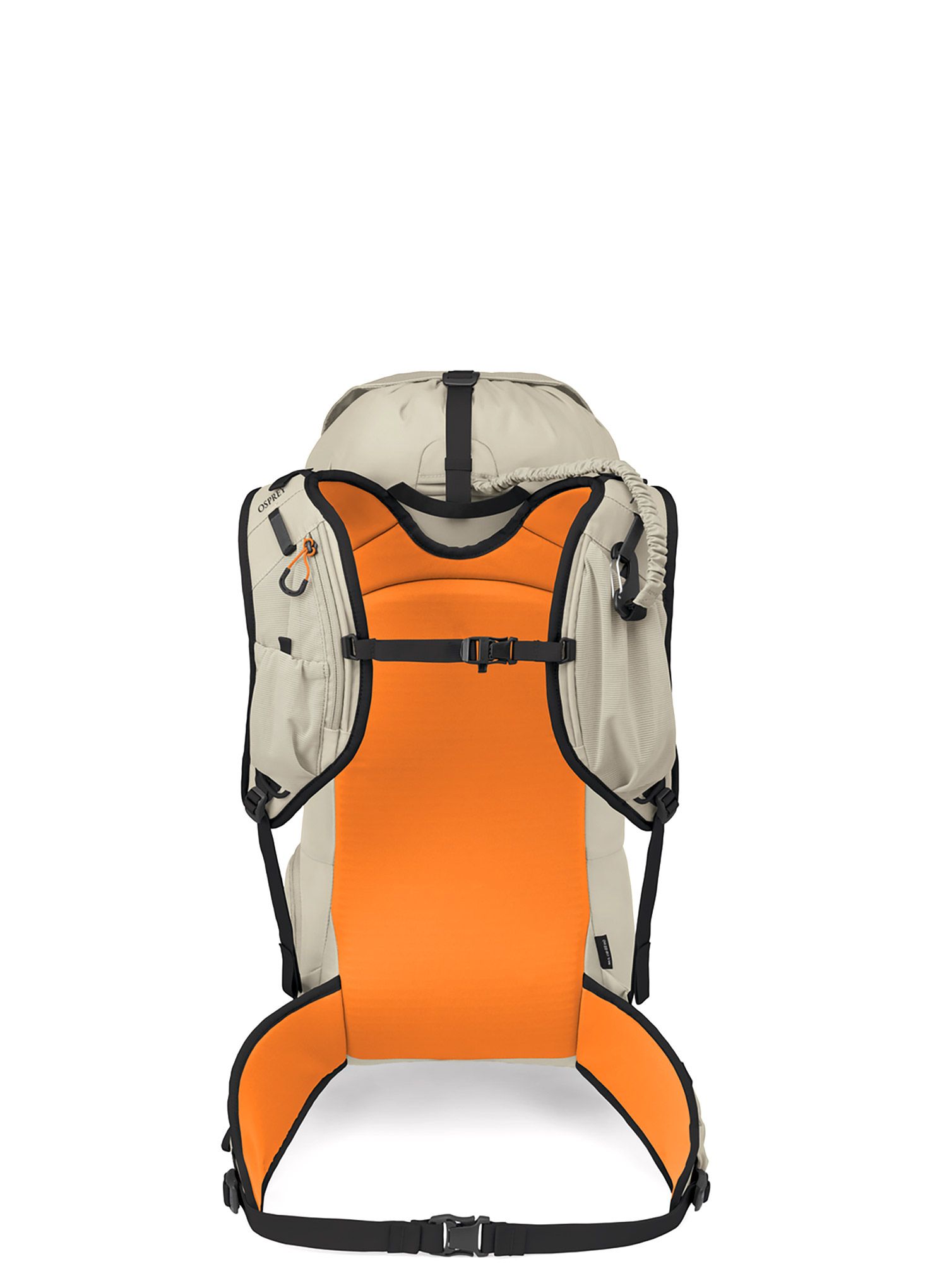 Skialpový batoh Osprey Firn 28 - sandy grey/tequila orange