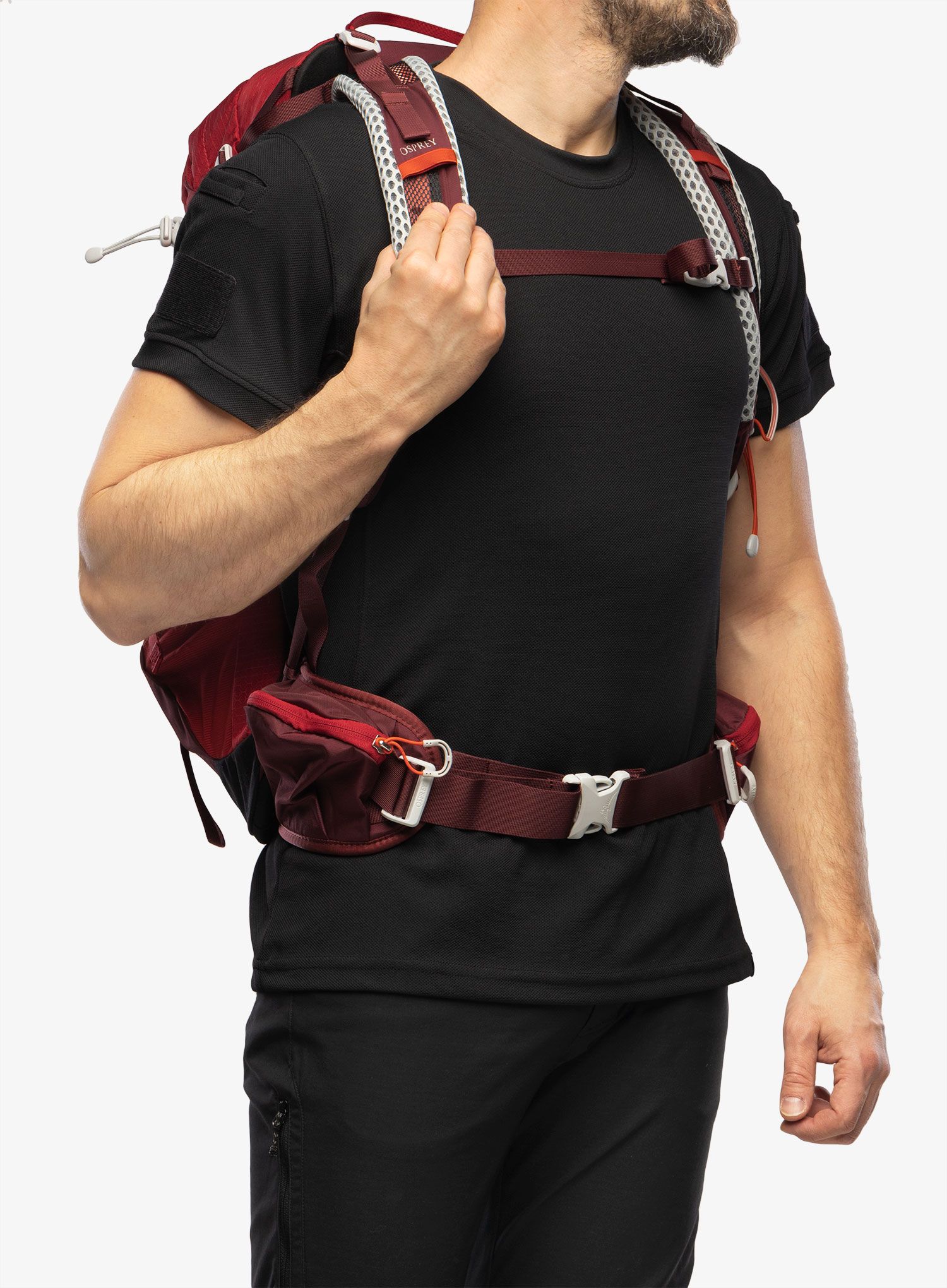Turistický batoh Osprey Stratos 24 - poinsettia red