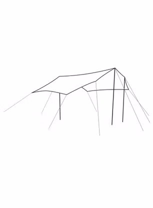 Turistický přístřešek Outwell Canopy Tarp M - grey