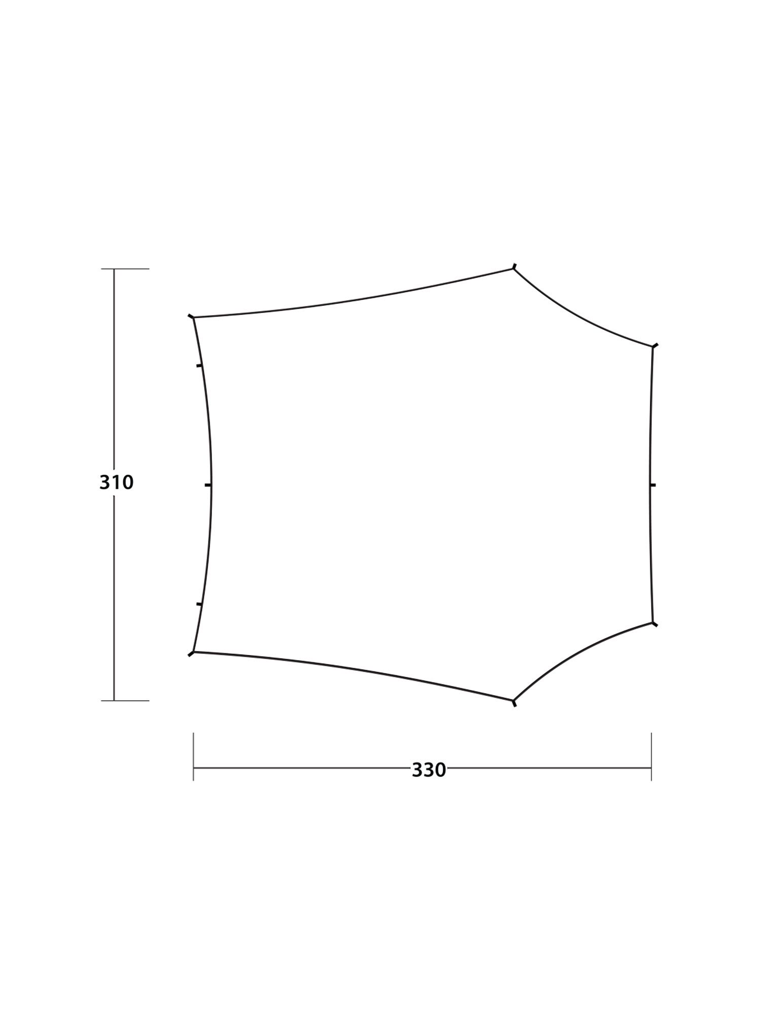 Turistický přístřešek Outwell Canopy Tarp M - grey