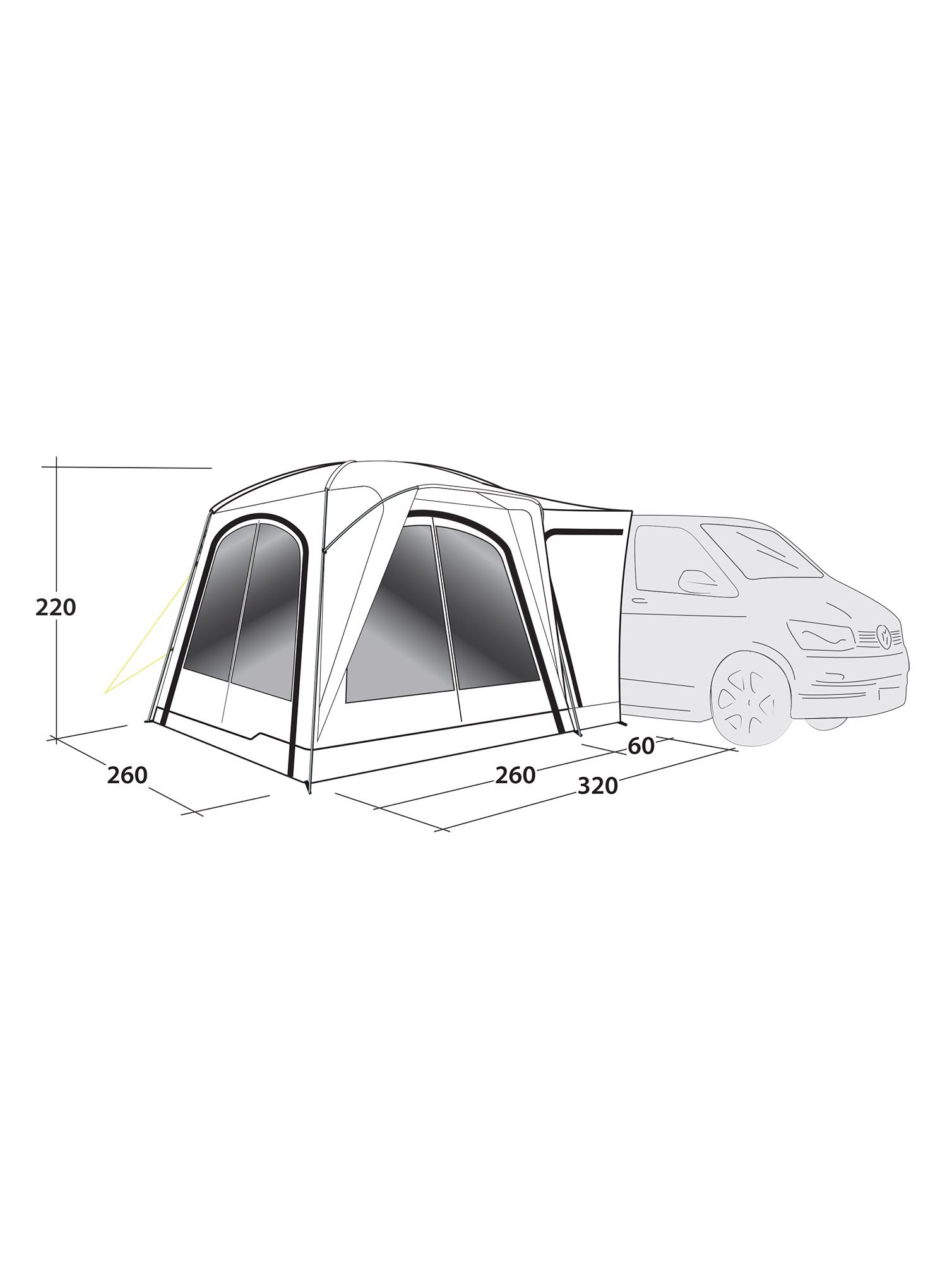 Autostan Outwell Milestone Lux - black/grey