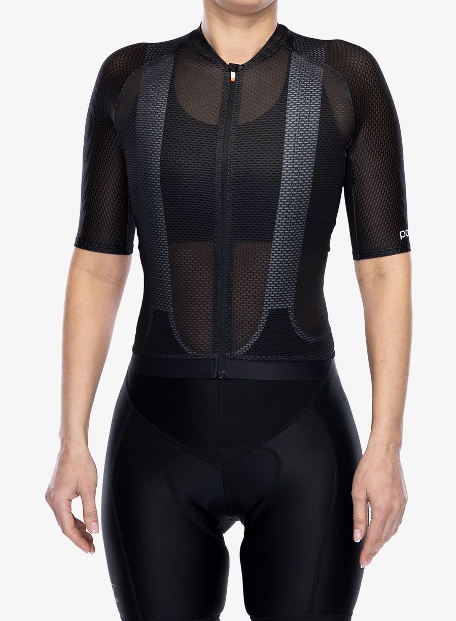 Dámské cyklistické triko POC Air Jersey - uranium black