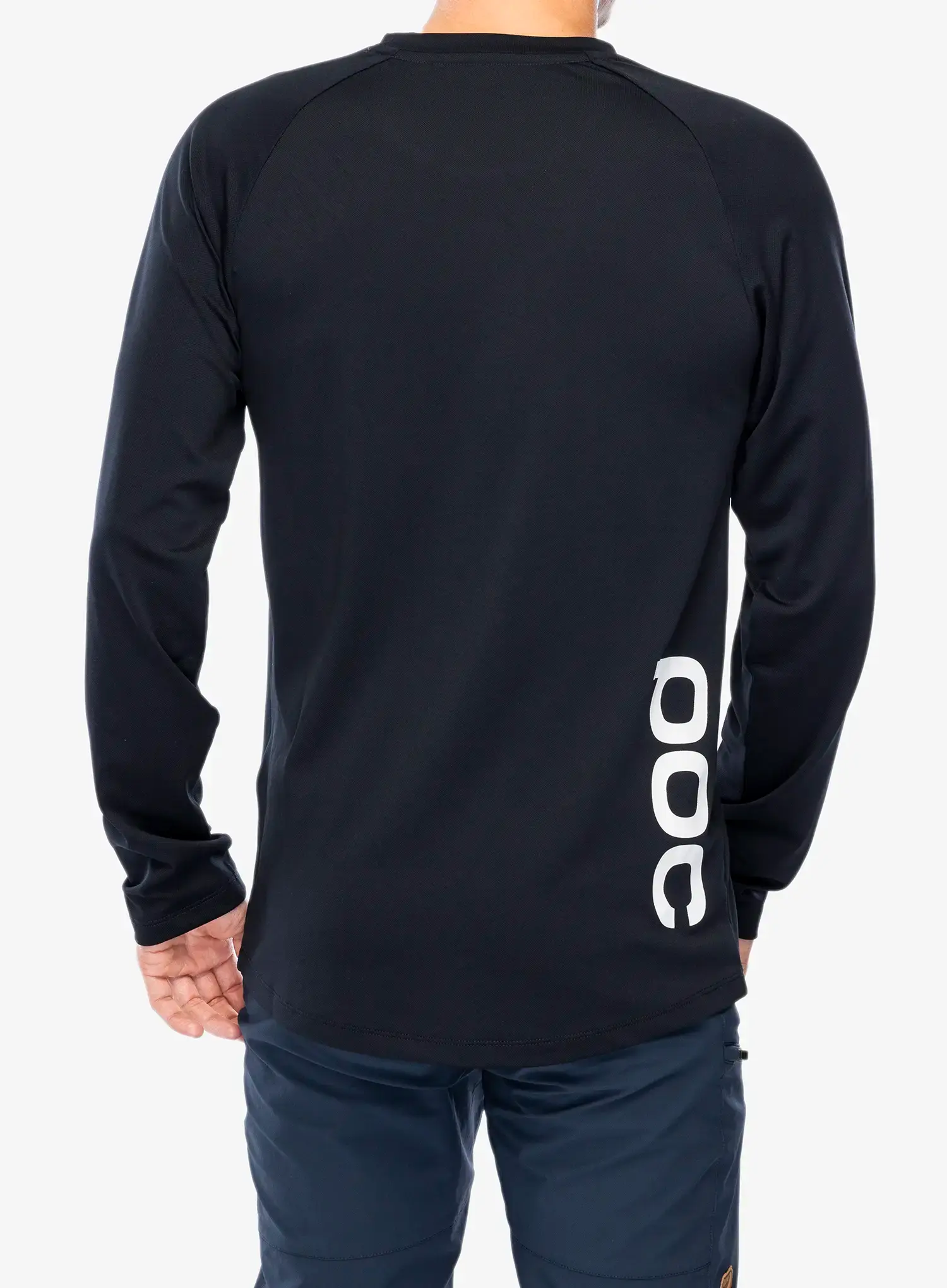 Cyklistická mikina POC Essential DH LS Jersey - carbon black