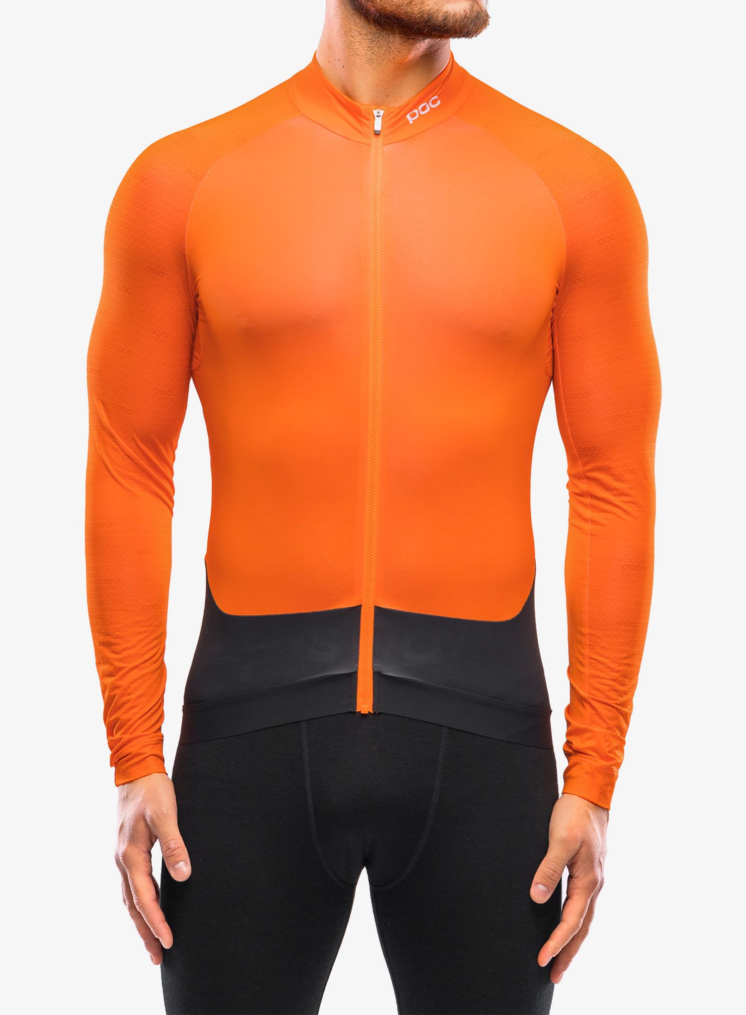 Cyklistická mikina POC M's Essential Road LS Jersey - zink orange