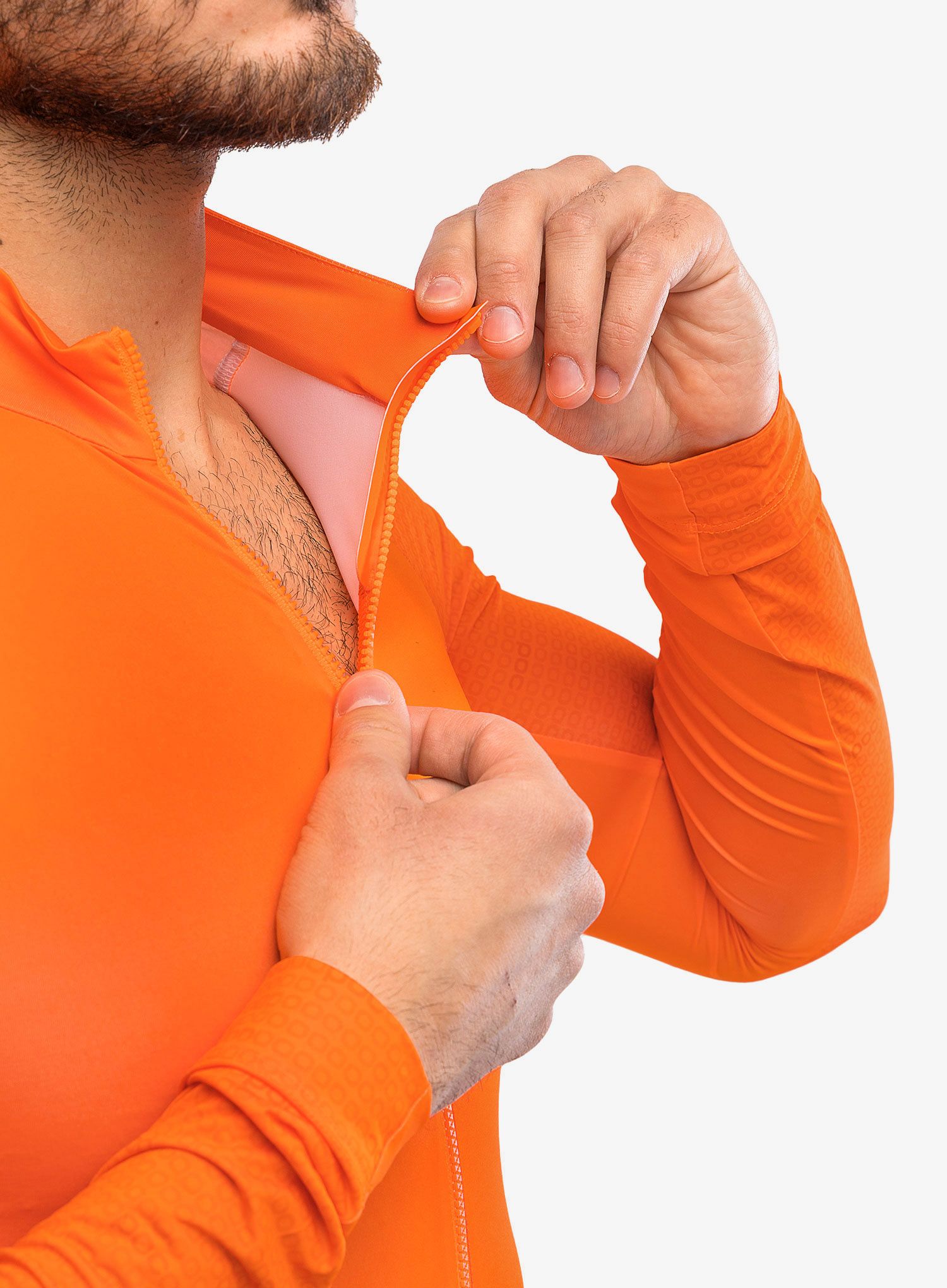 Cyklistická mikina POC M's Essential Road LS Jersey - zink orange