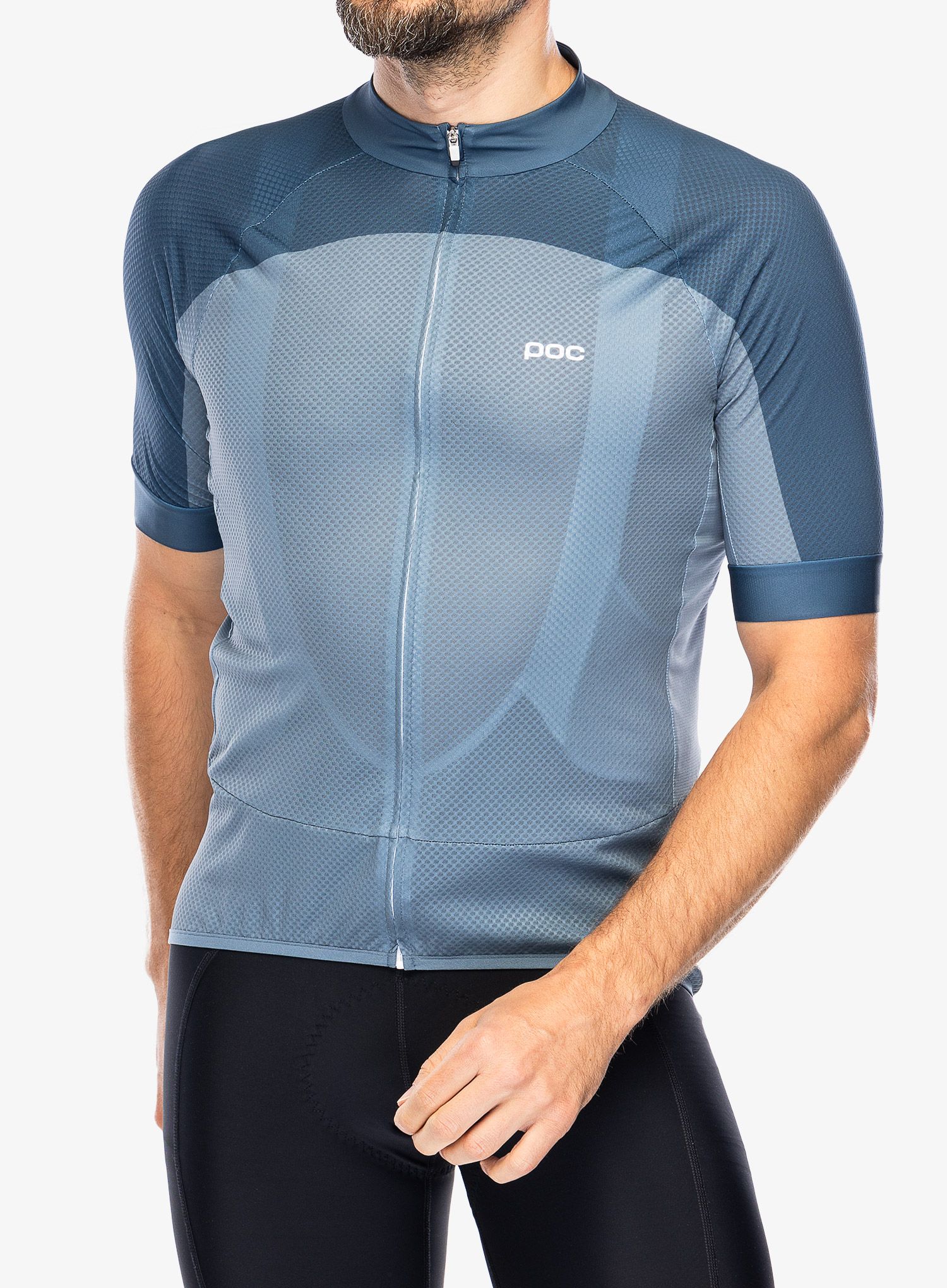 Cyklotriko POC Essential Road Logo Jersey - calcite blue/dark calcite blue