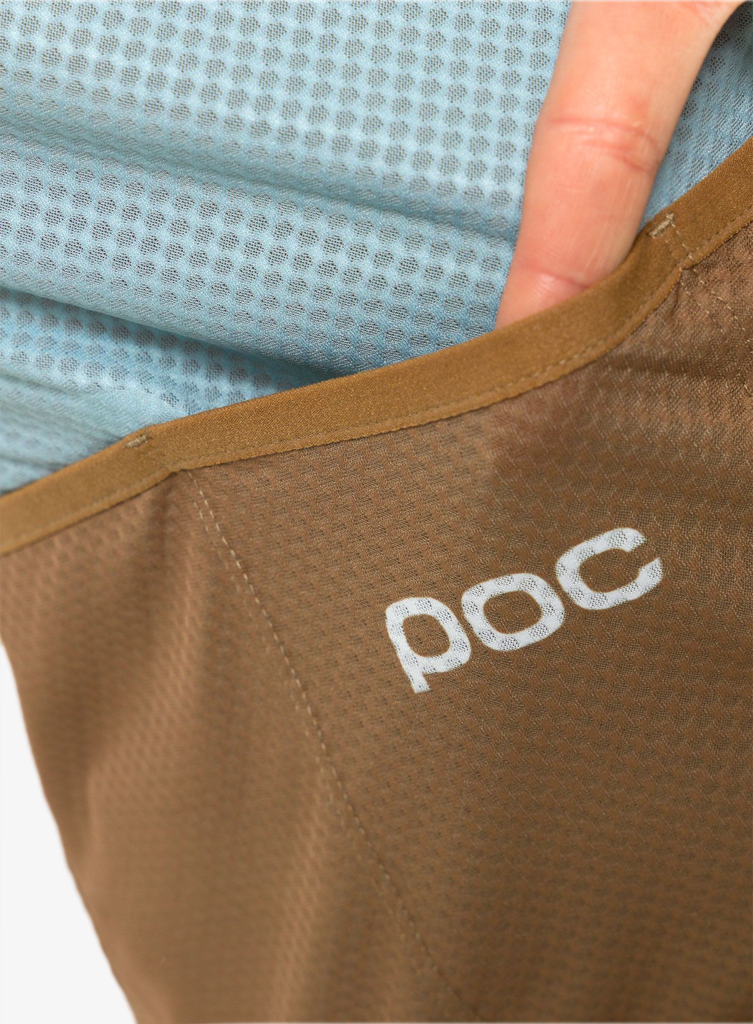 Cyklo triko dámské POC Essential Road Logo Jersey - mineral blue/brown