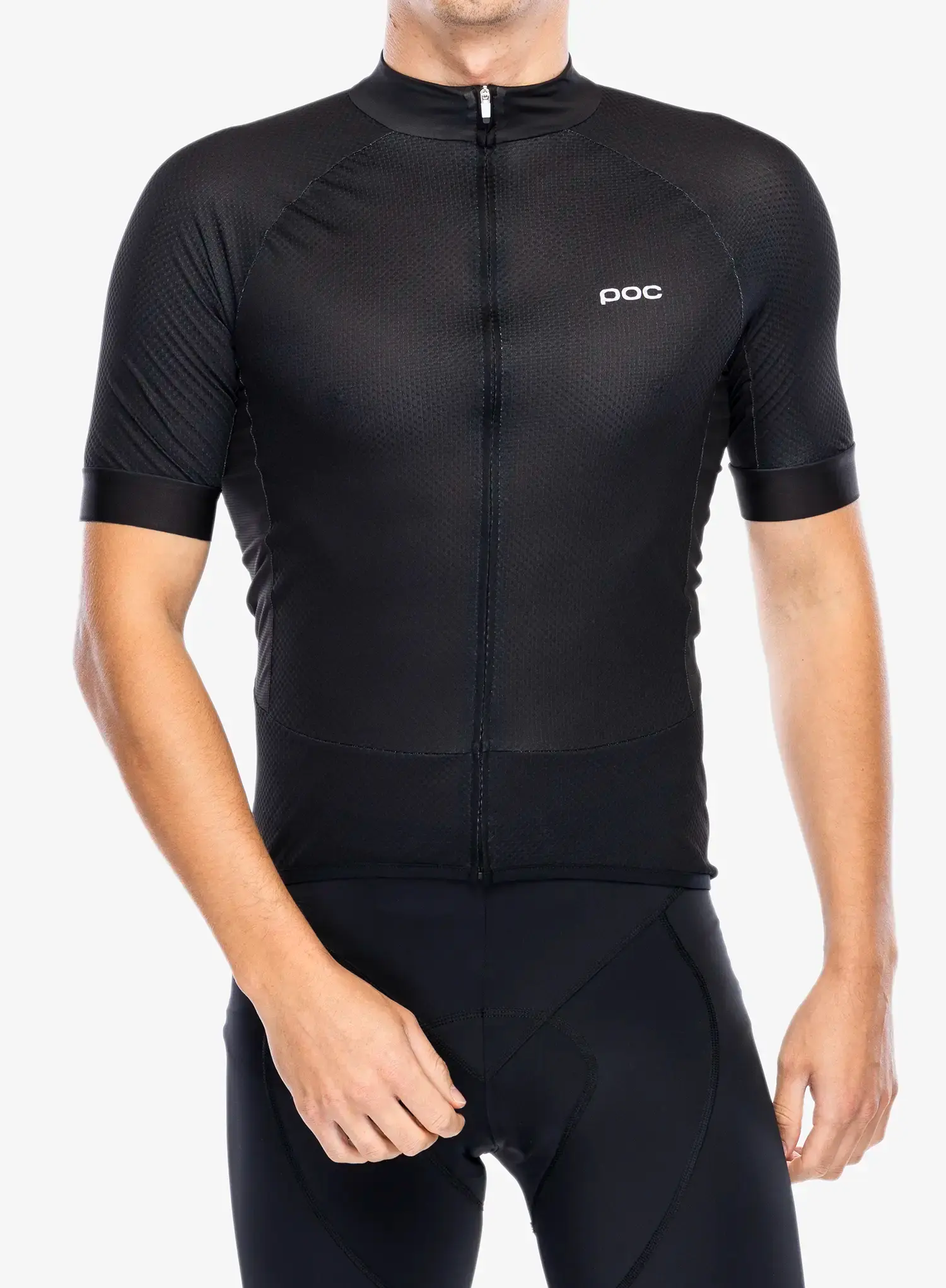 Cyklotriko POC Essential Road Logo Jersey - uranium black/hydrogen white