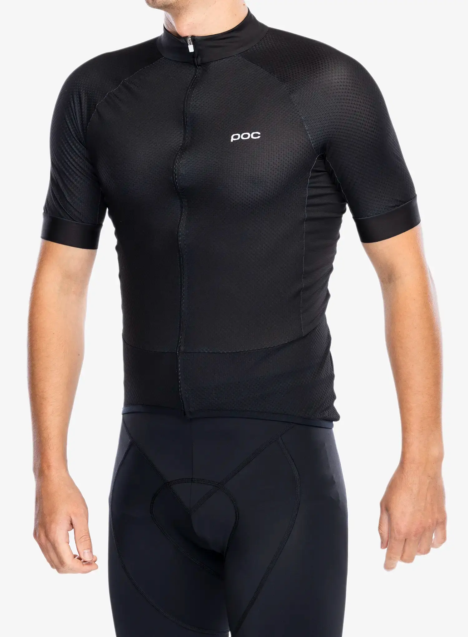 Cyklotriko POC Essential Road Logo Jersey - uranium black/hydrogen white