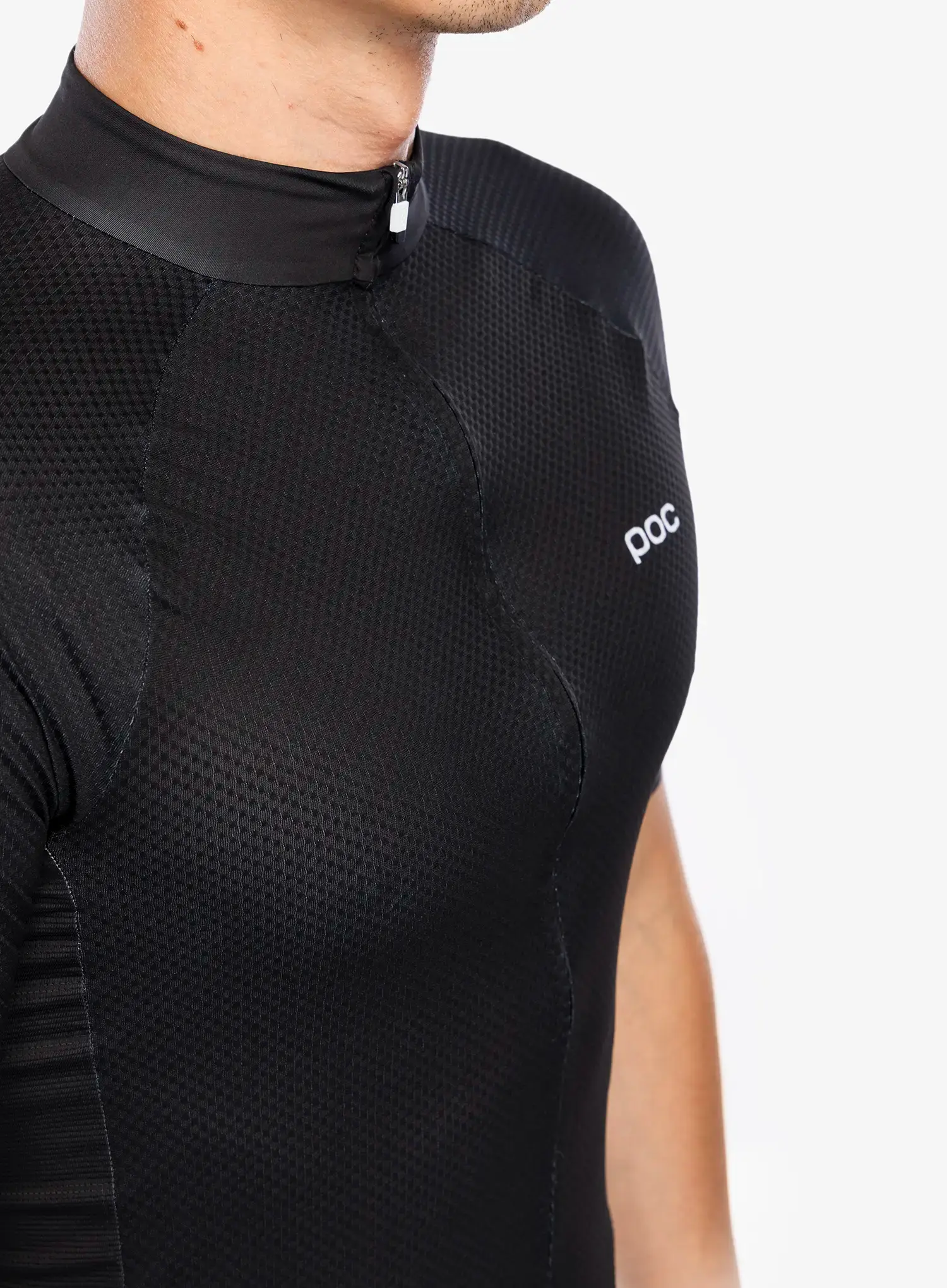 Cyklotriko POC Essential Road Logo Jersey - uranium black/hydrogen white