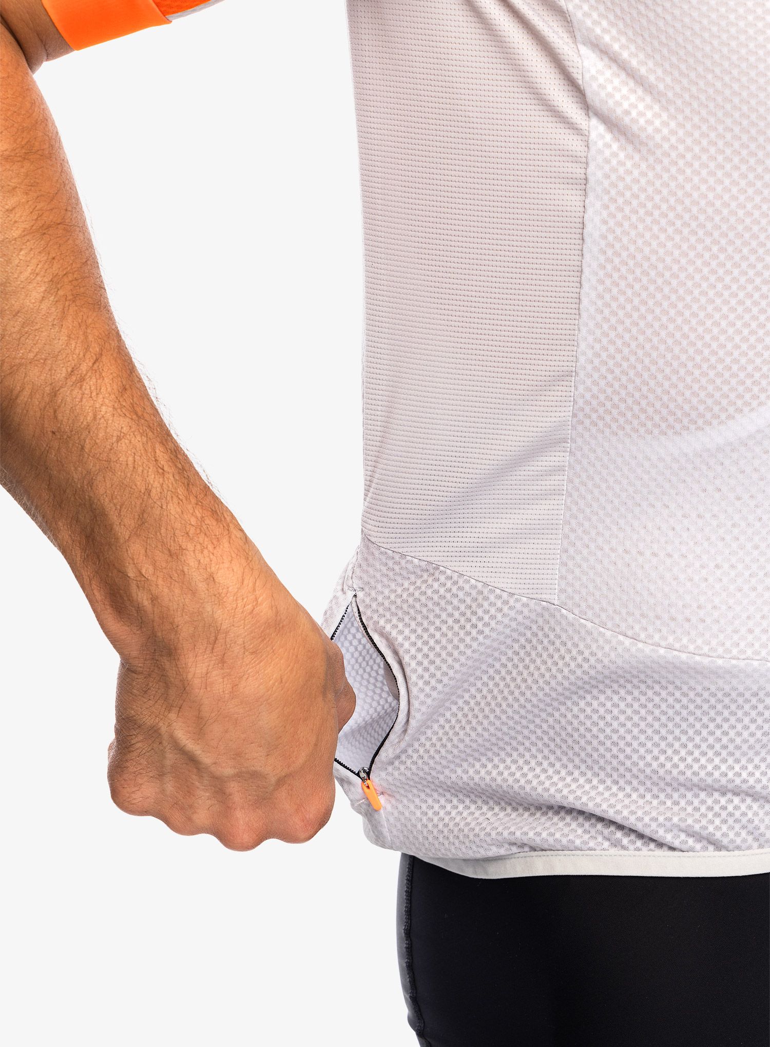 Cyklotriko POC Essential Road Logo Jersey - zink orange/granite grey