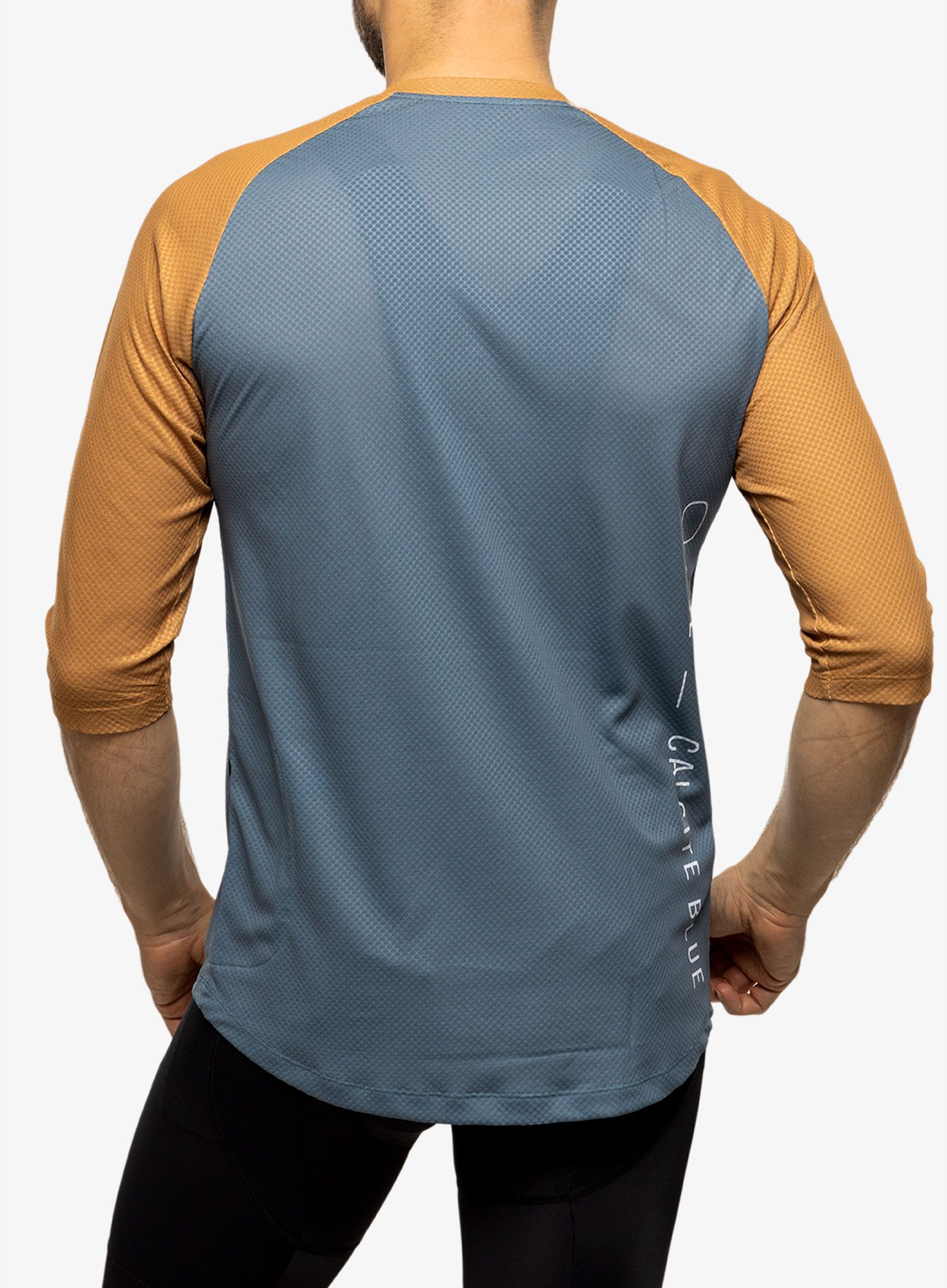 Cyklistické tričko POC MTB Pure 3/4 Jersey - calcite blue/argonite brown