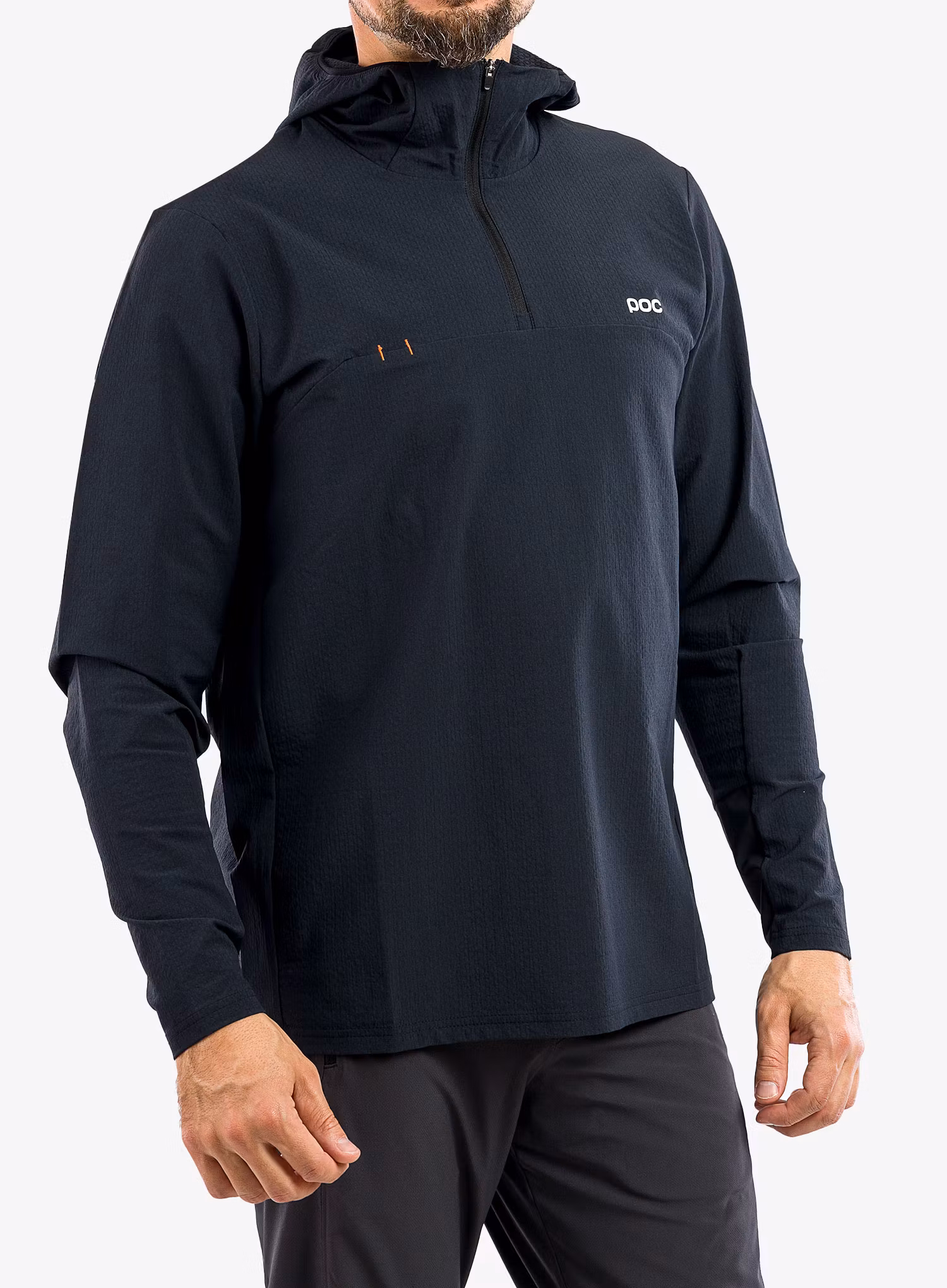 Cyklistická bunda POC Mantle Thermal Hoodie - uranium black