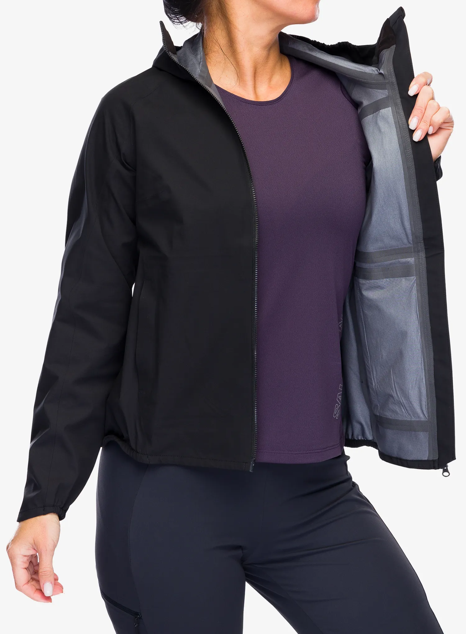 Bunda na kolo dámská POC Motion Rain Jacket - black