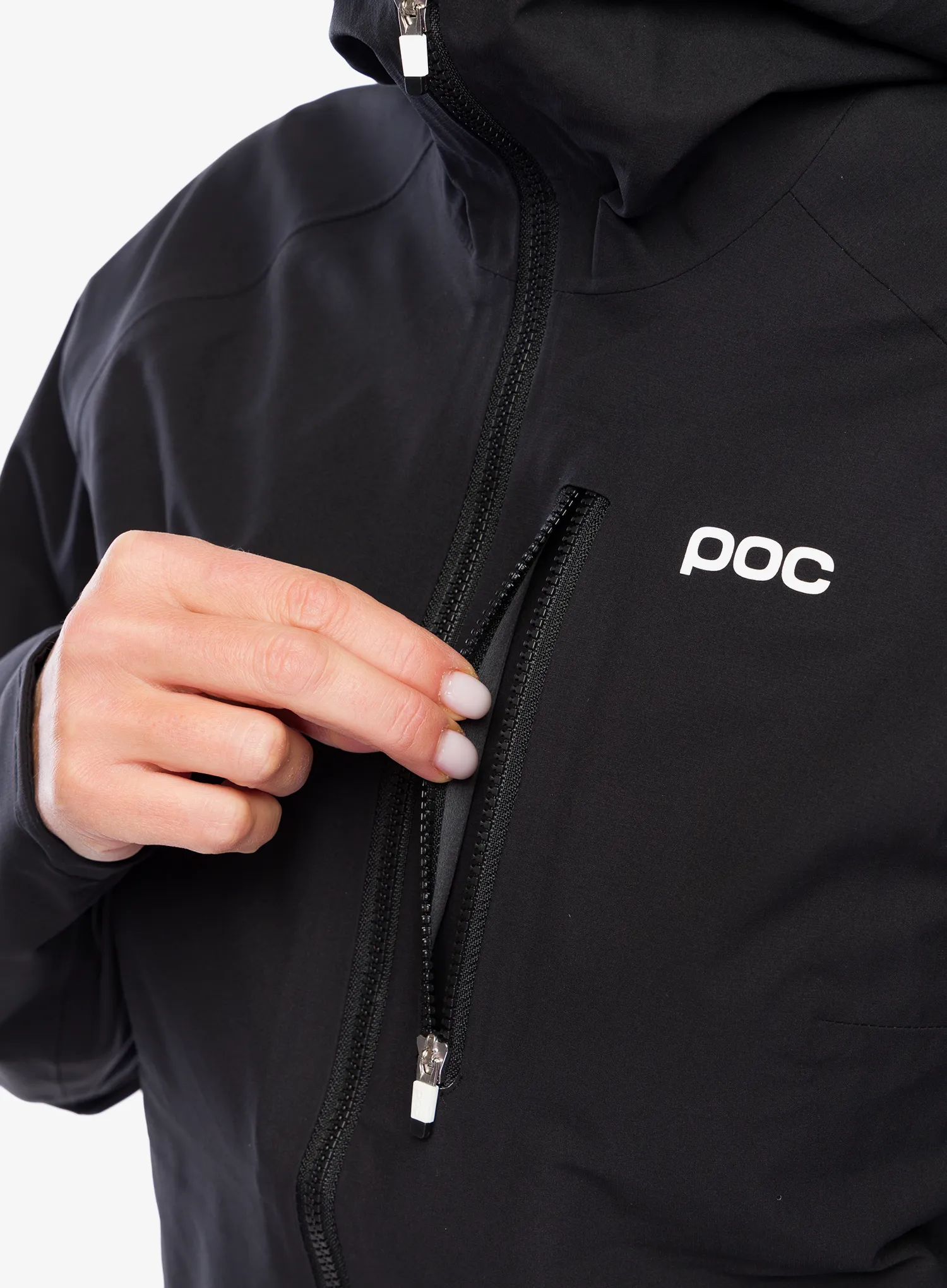 Bunda na kolo dámská POC Motion Rain Jacket - black