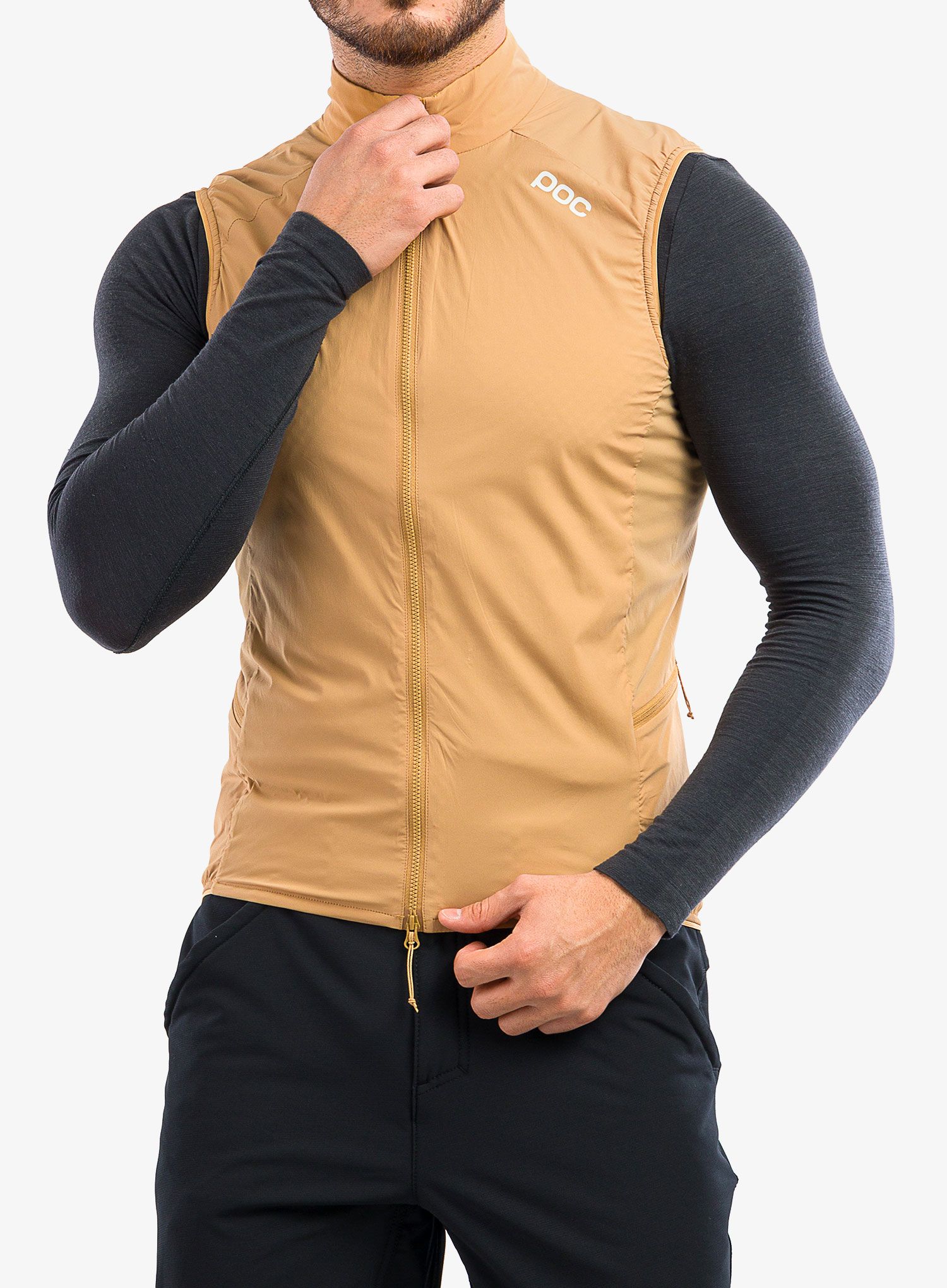 Cyklistická vesta POC Pro Thermal Vest - argonite brown