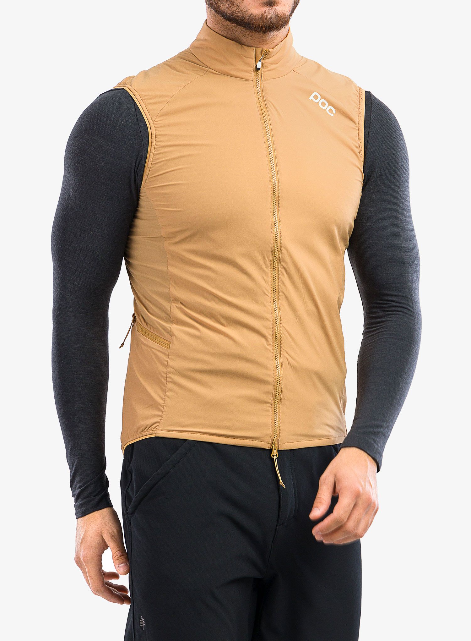 Cyklistická vesta POC Pro Thermal Vest - argonite brown