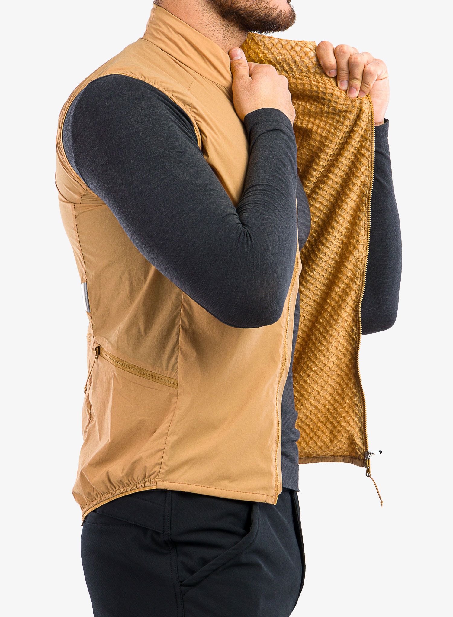 Cyklistická vesta POC Pro Thermal Vest - argonite brown