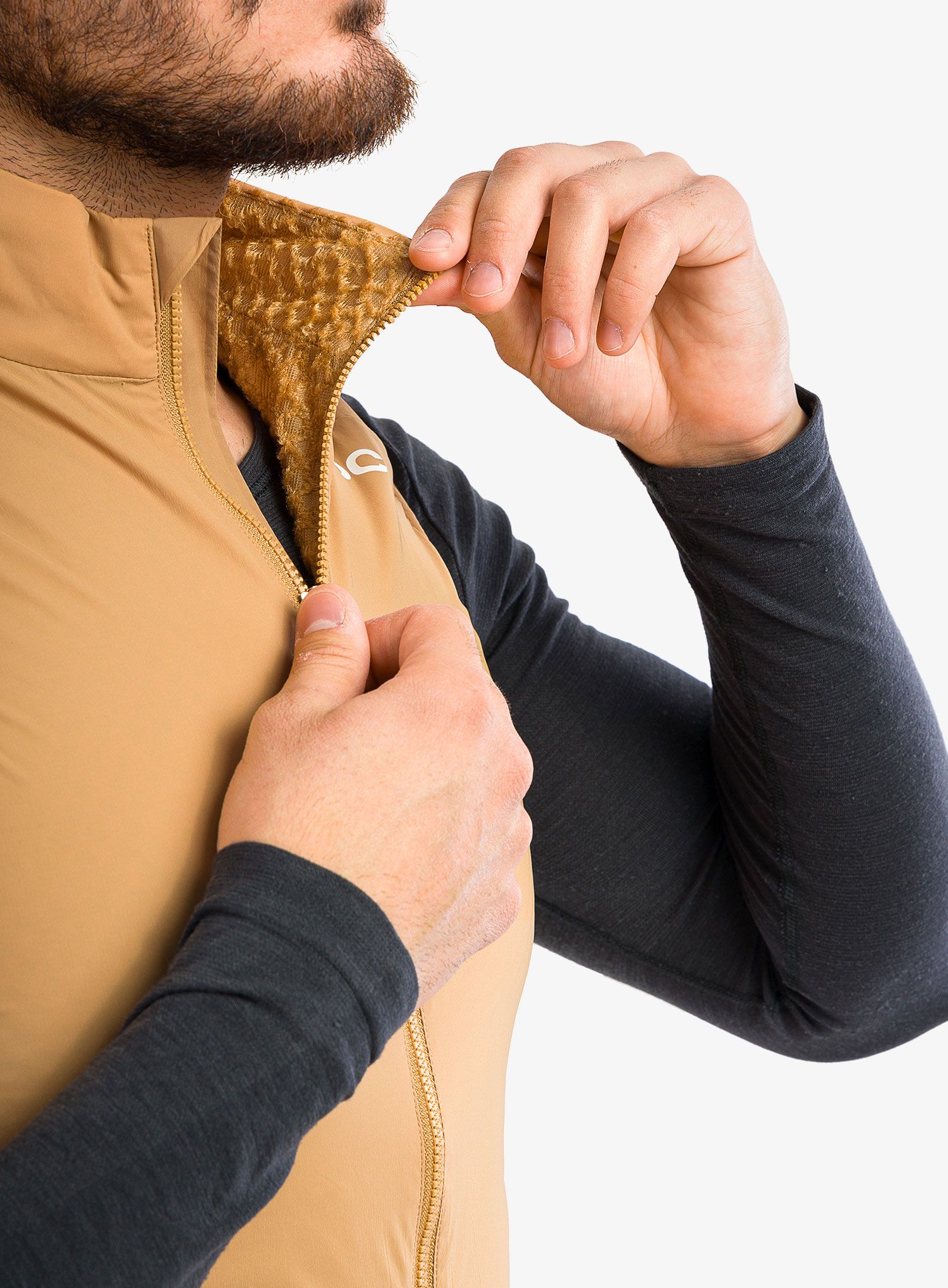 Cyklistická vesta POC Pro Thermal Vest - argonite brown