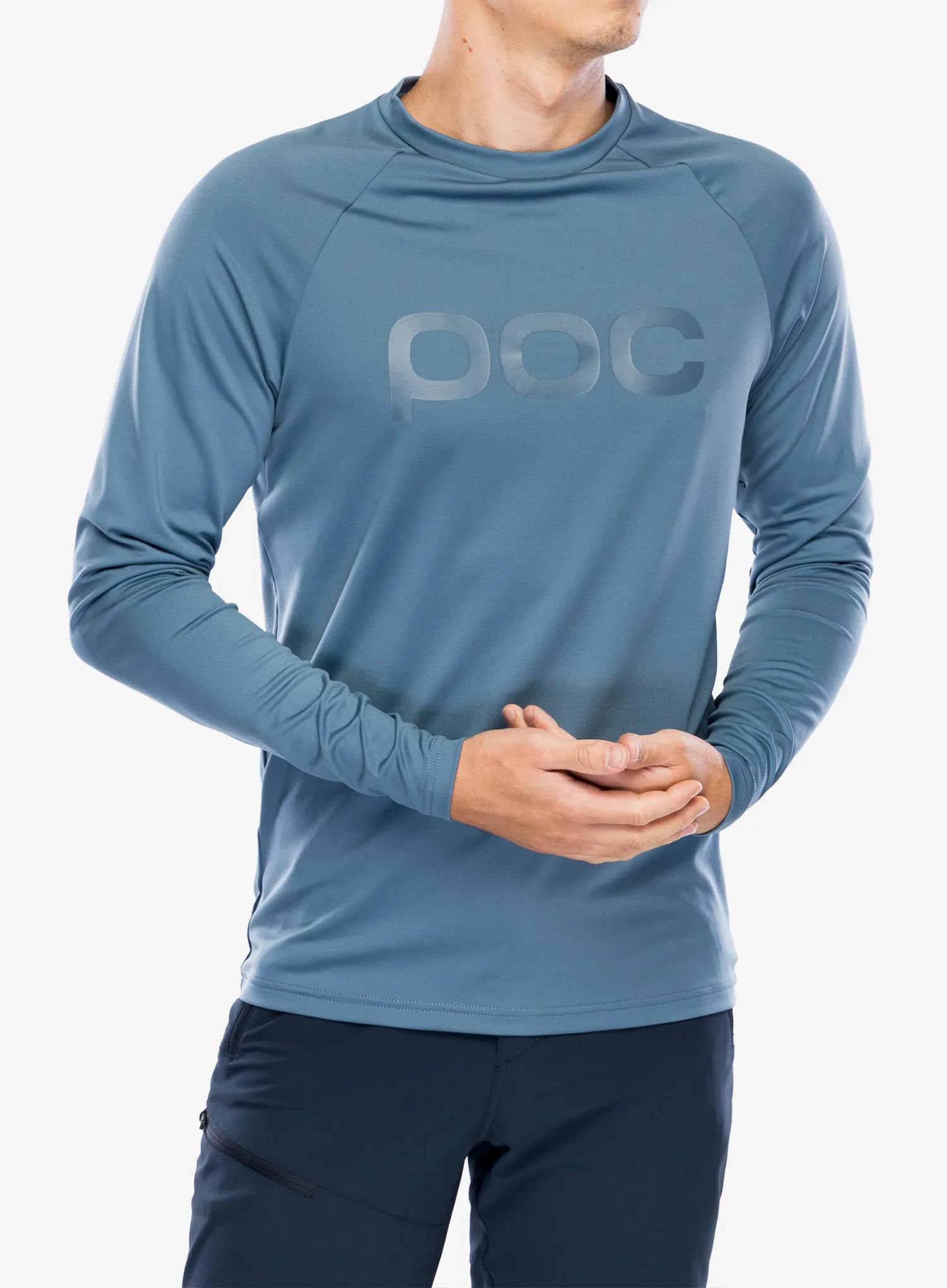 Cyklistická mikina POC Reform Enduro Jersey - calcite blue