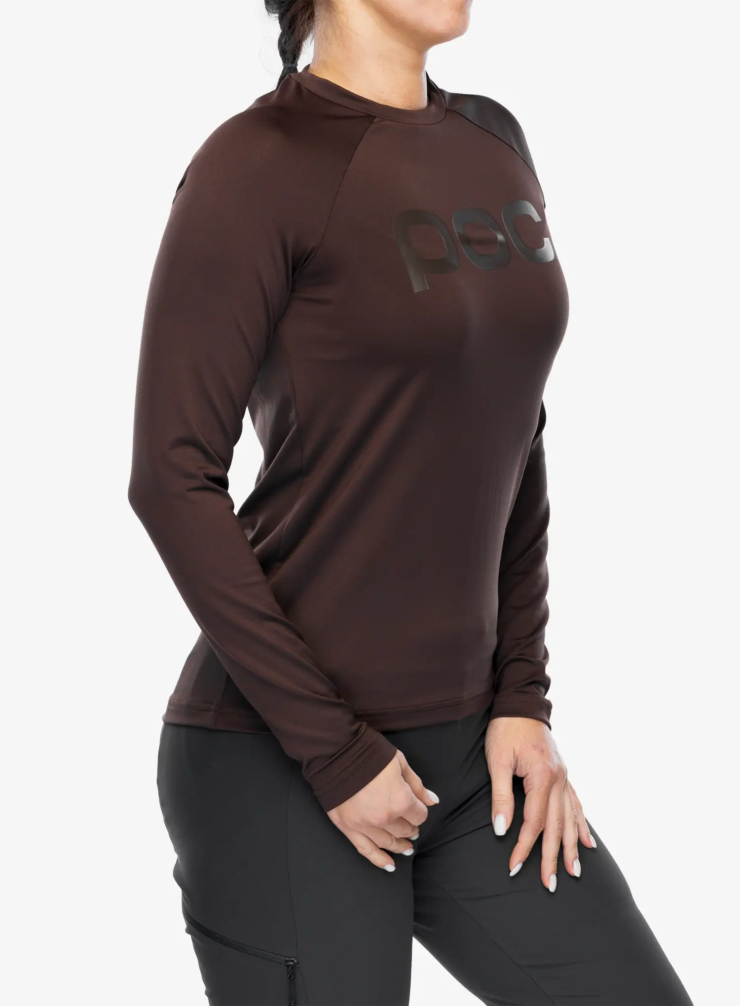 Cyklistická mikina dámská POC Reform Enduro Jersey - axinite brown