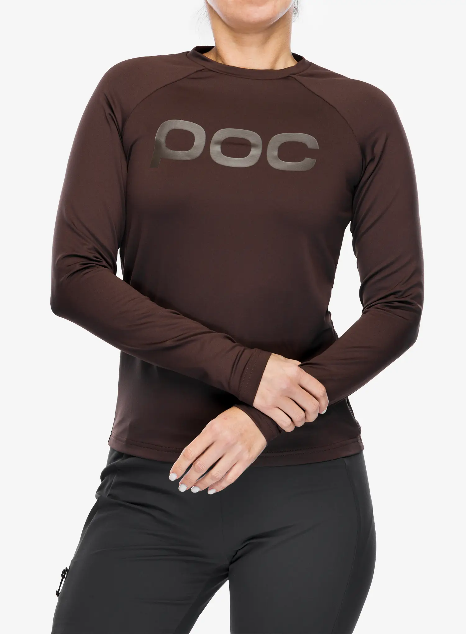 Cyklistická mikina dámská POC Reform Enduro Jersey - axinite brown