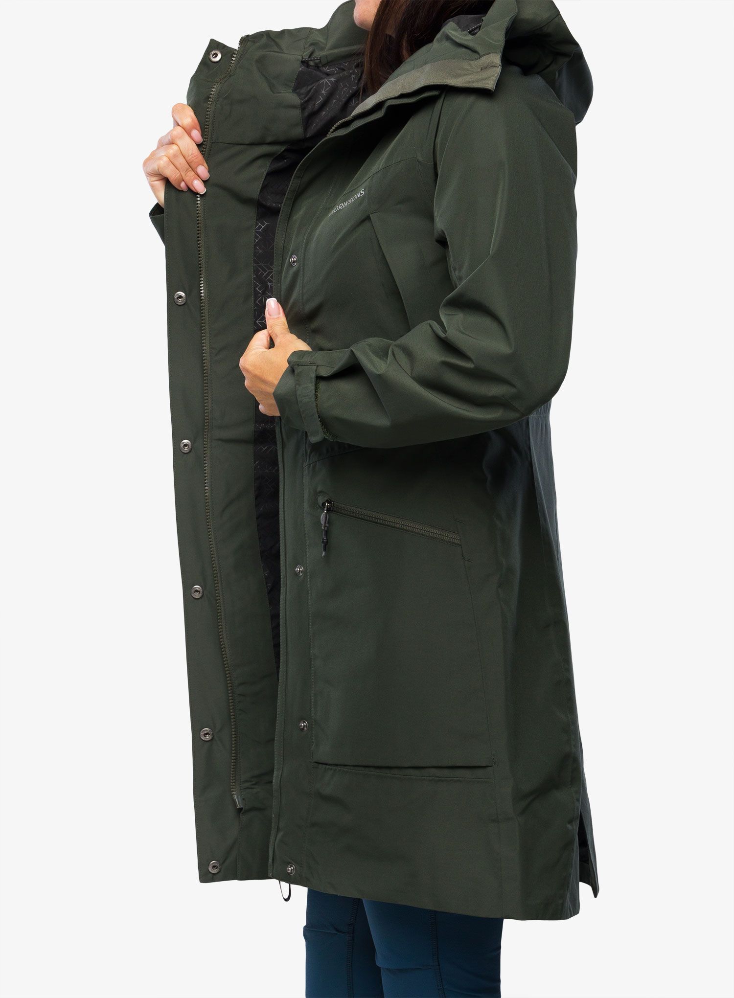 Dámský kabát Didriksons Ilma Parka - deep green