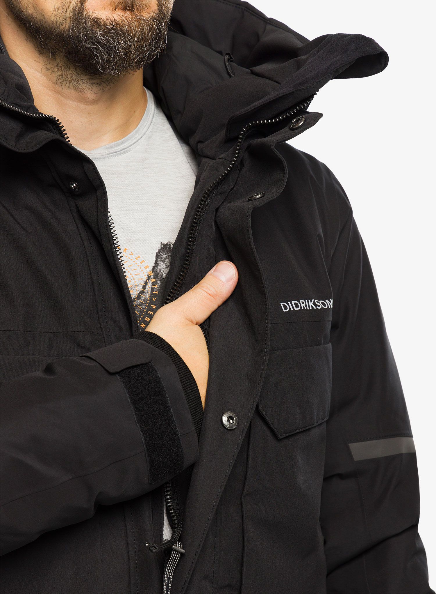 Kabát do deště Didriksons Drew Parka - blk
