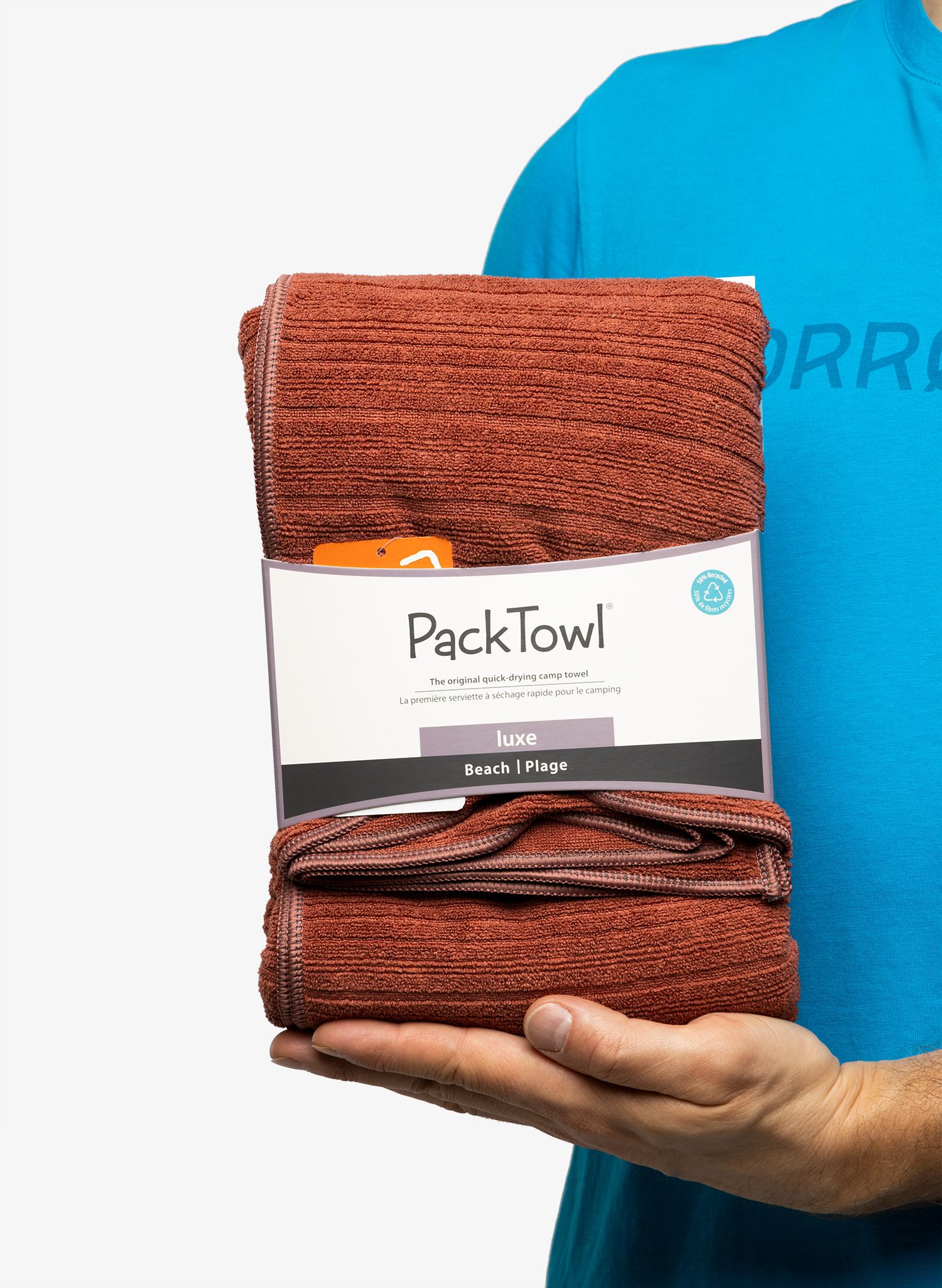 Rychleschnoucí ručník PackTowl Luxe Beach - terracotta