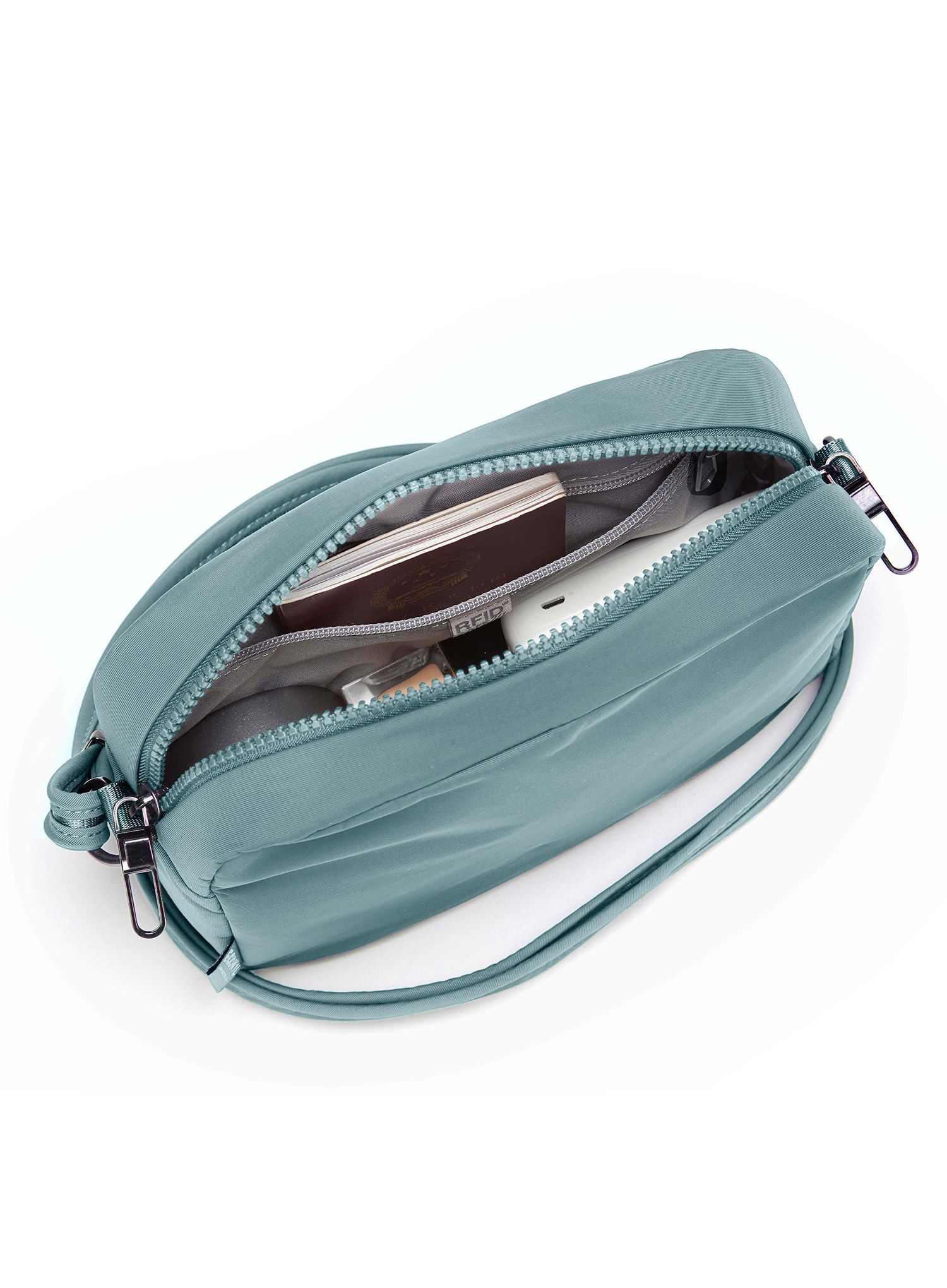 Kapsička na krk Pacsafe CX Square Crossbody - fresh mint