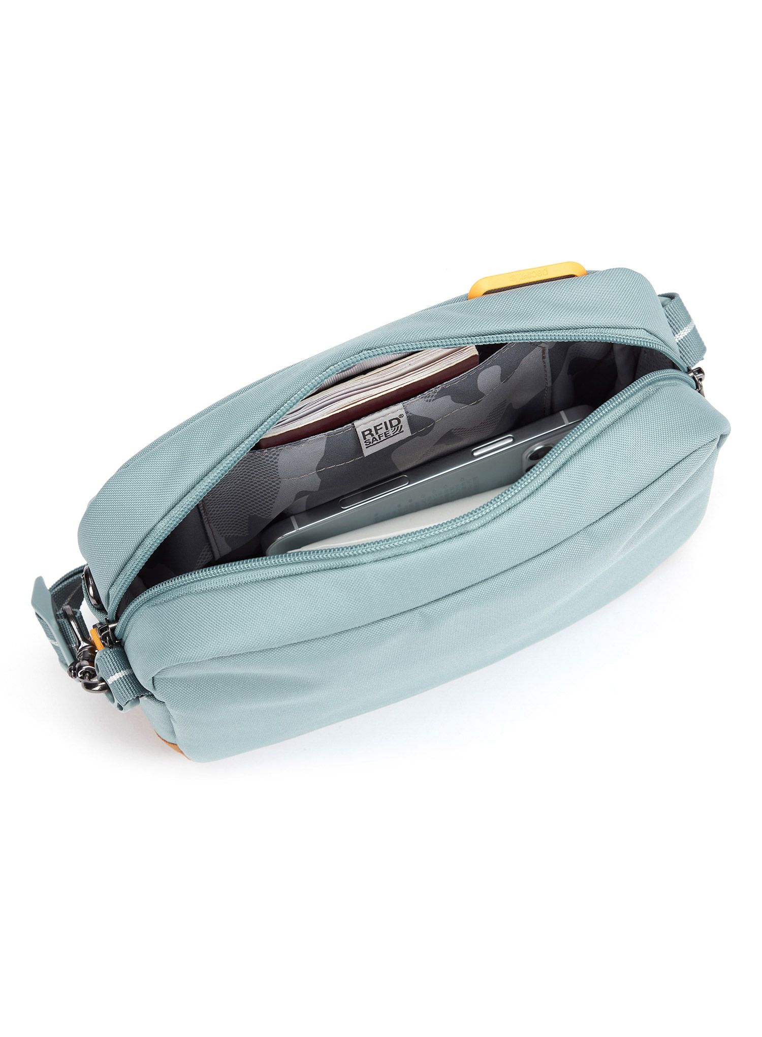 Kapsička na krk Pacsafe Go Crossbody - fresh mint