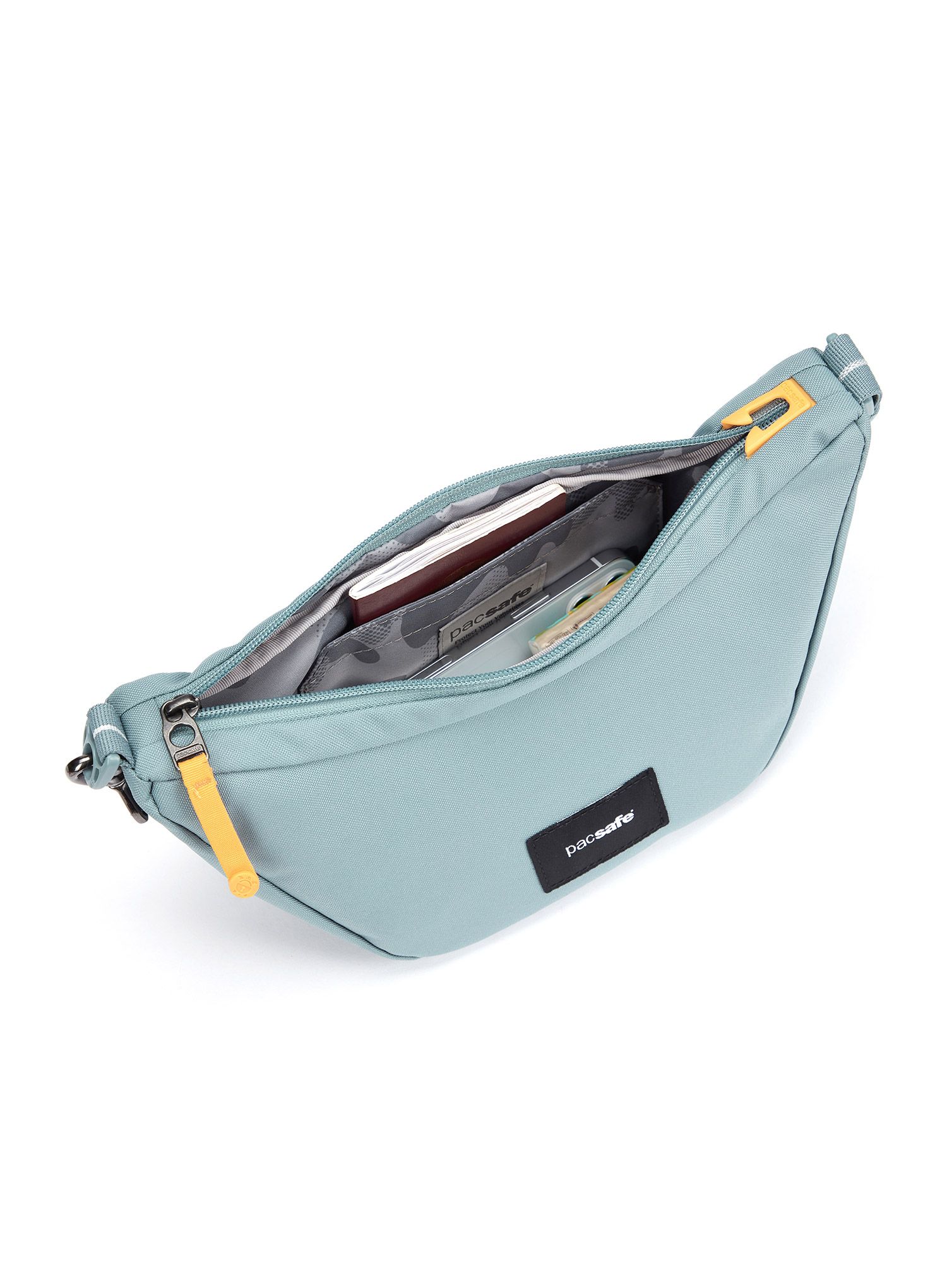 Kapsička na krk Pacsafe Go Lunar Crossbody - fresh mint