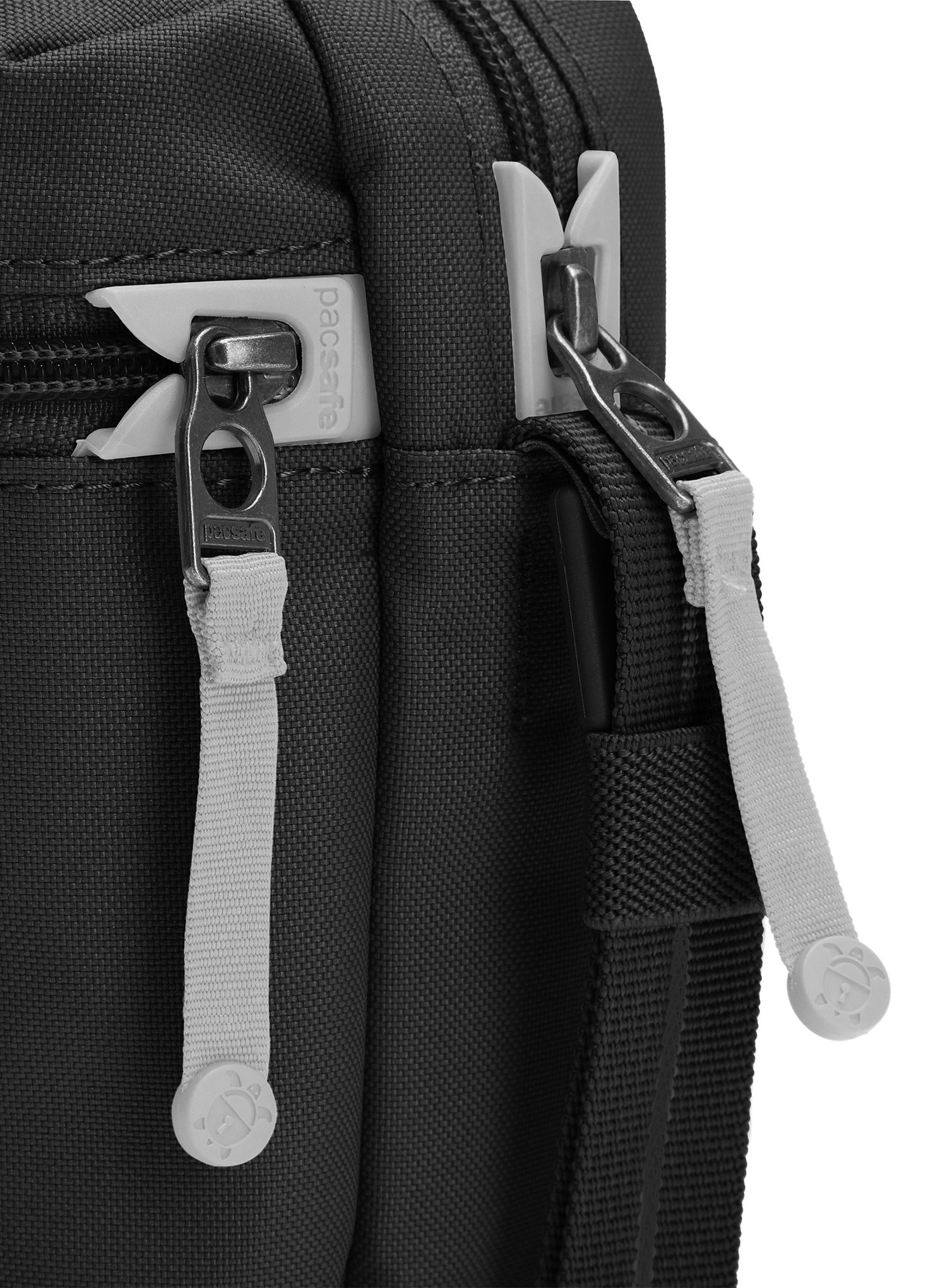 Kapsička na krk Pacsafe Go Micro Crossbody - jet black