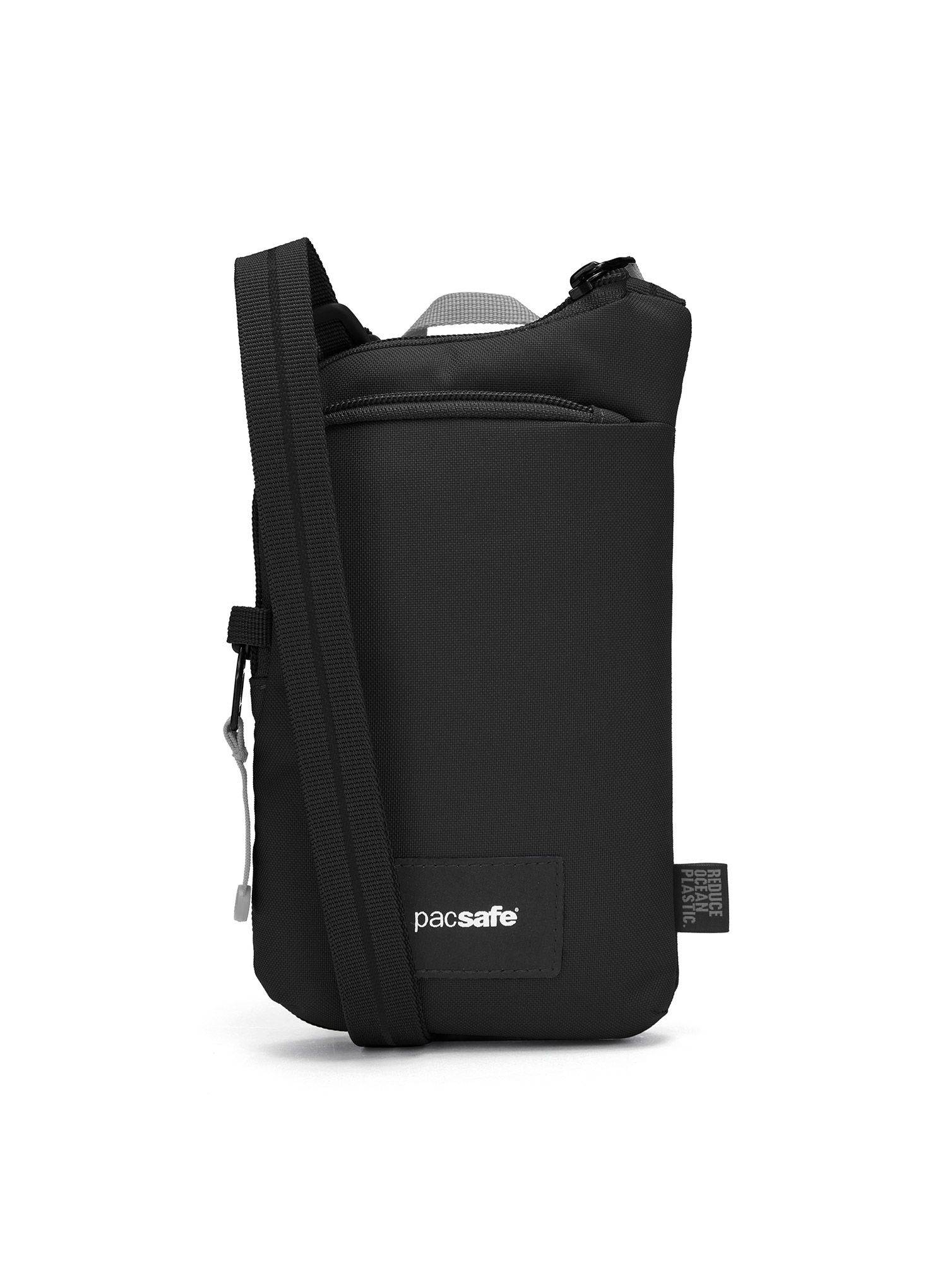Kapsička na krk Pacsafe Go Tech Crossbody - jet black