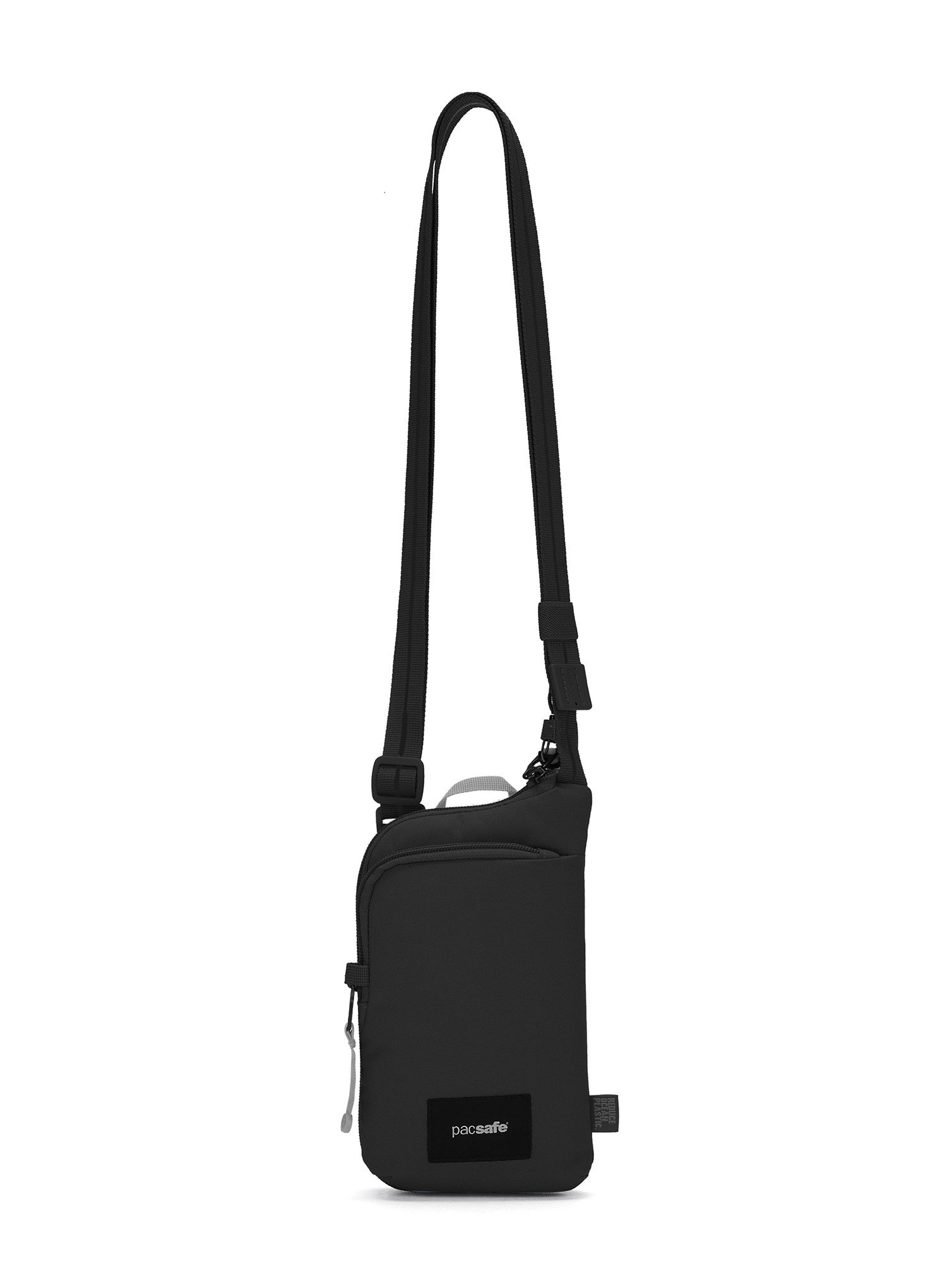 Kapsička na krk Pacsafe Go Tech Crossbody - jet black