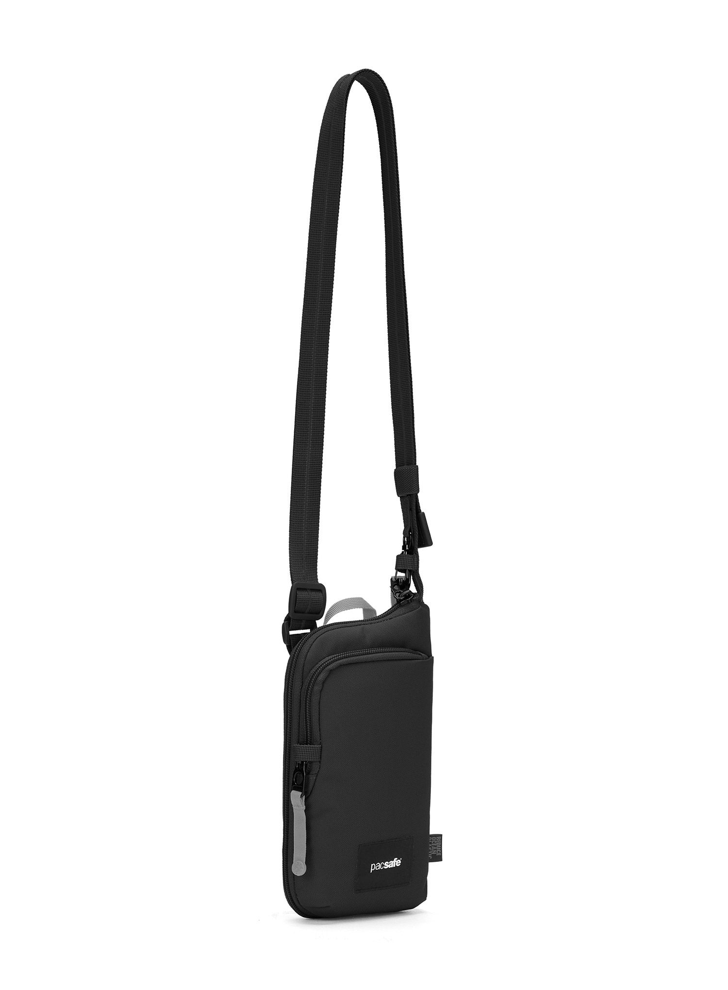 Kapsička na krk Pacsafe Go Tech Crossbody - jet black