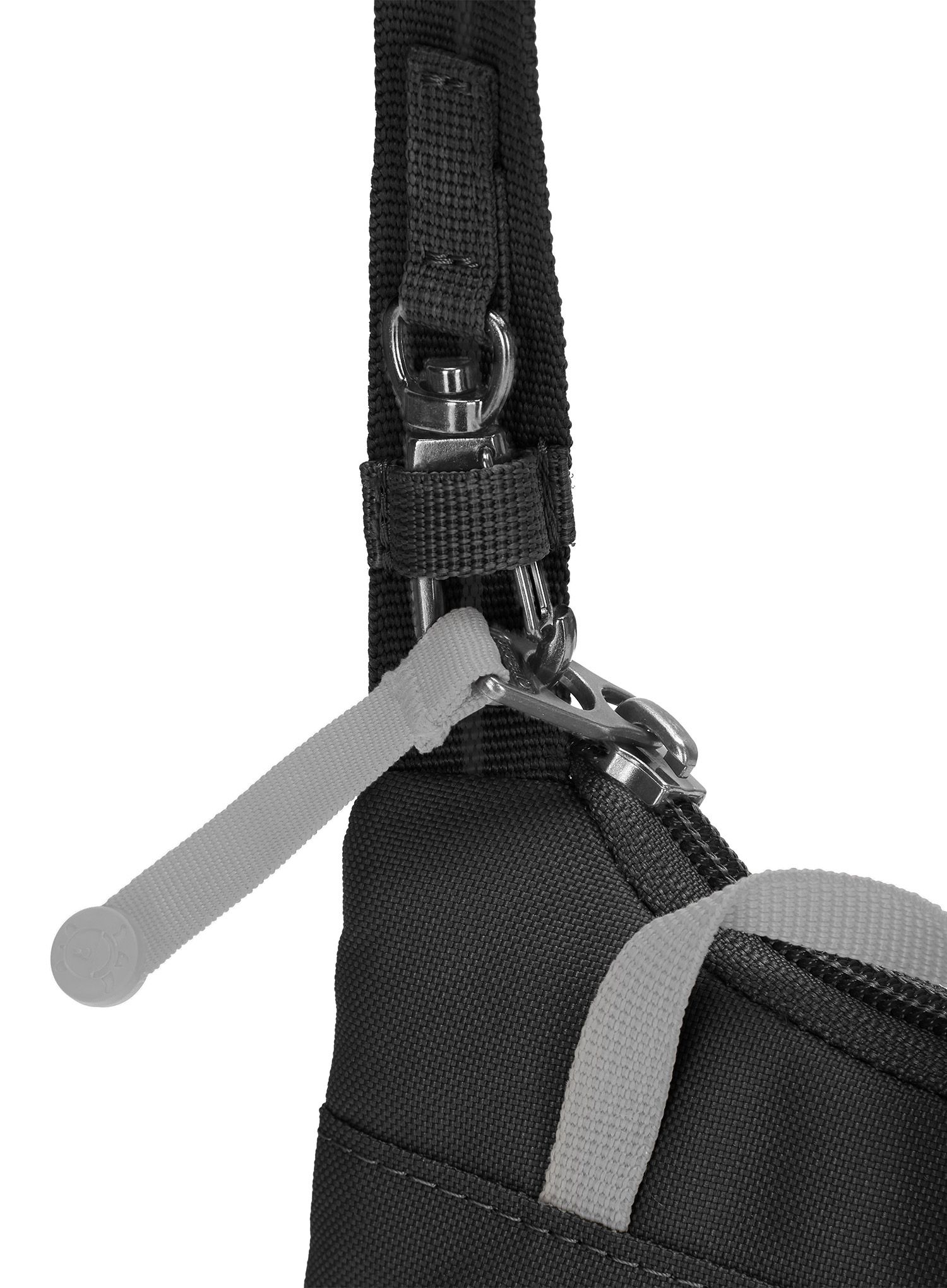 Kapsička na krk Pacsafe Go Tech Crossbody - jet black